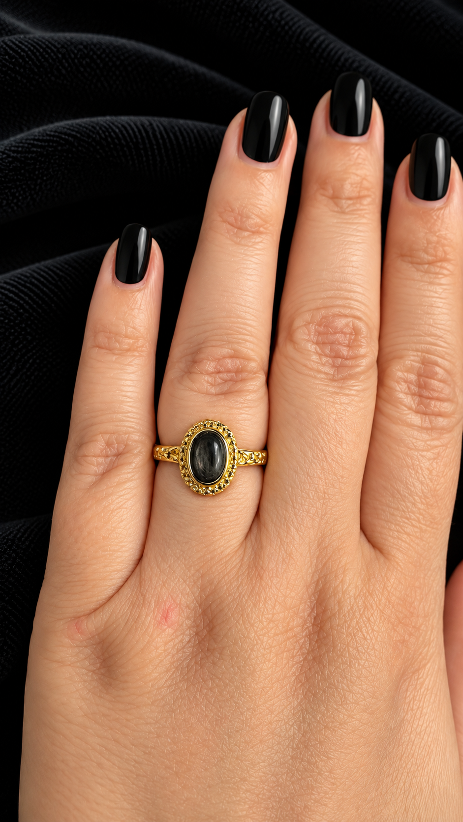 Bague hypersthene