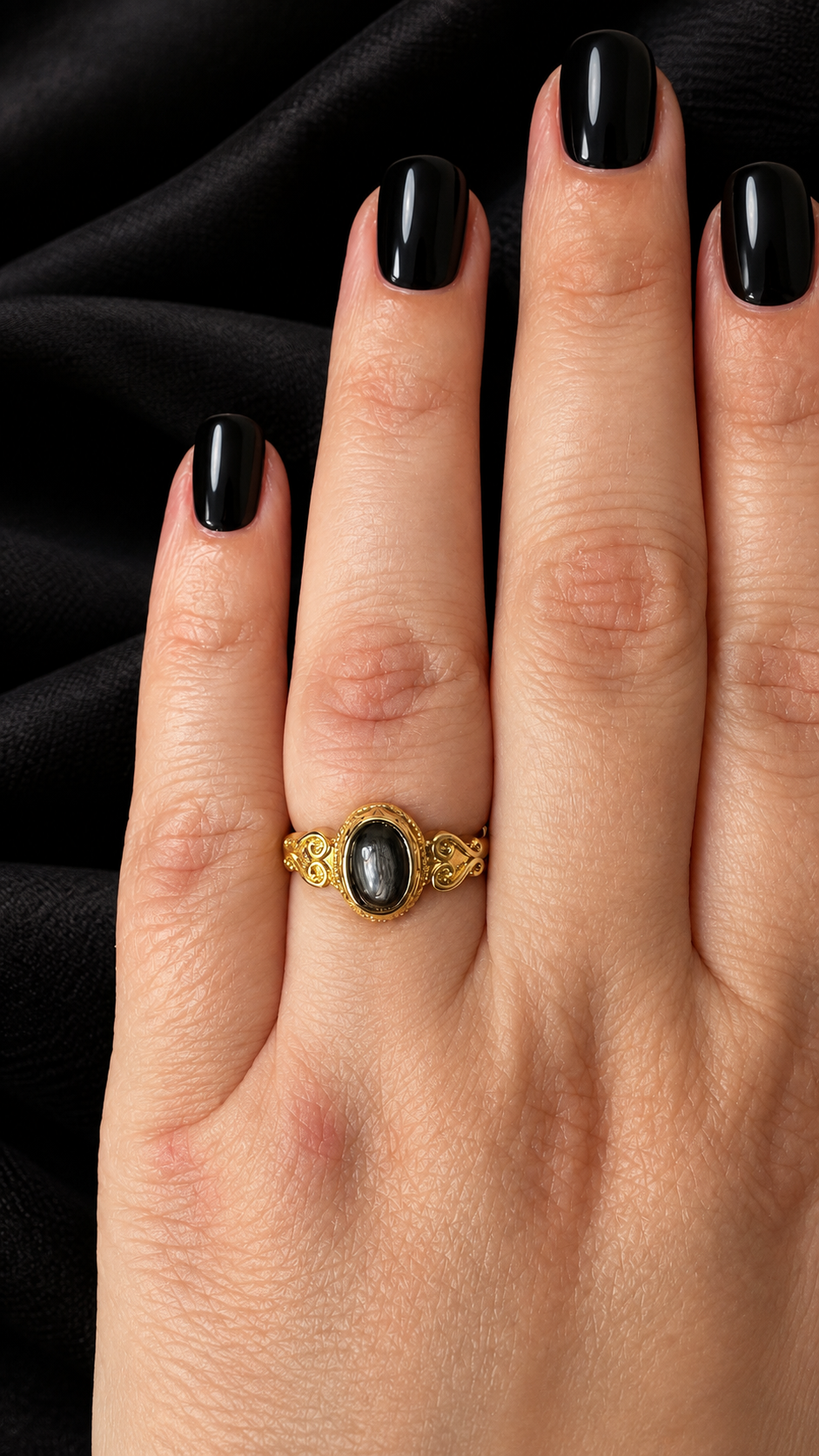 Bague hypersthene