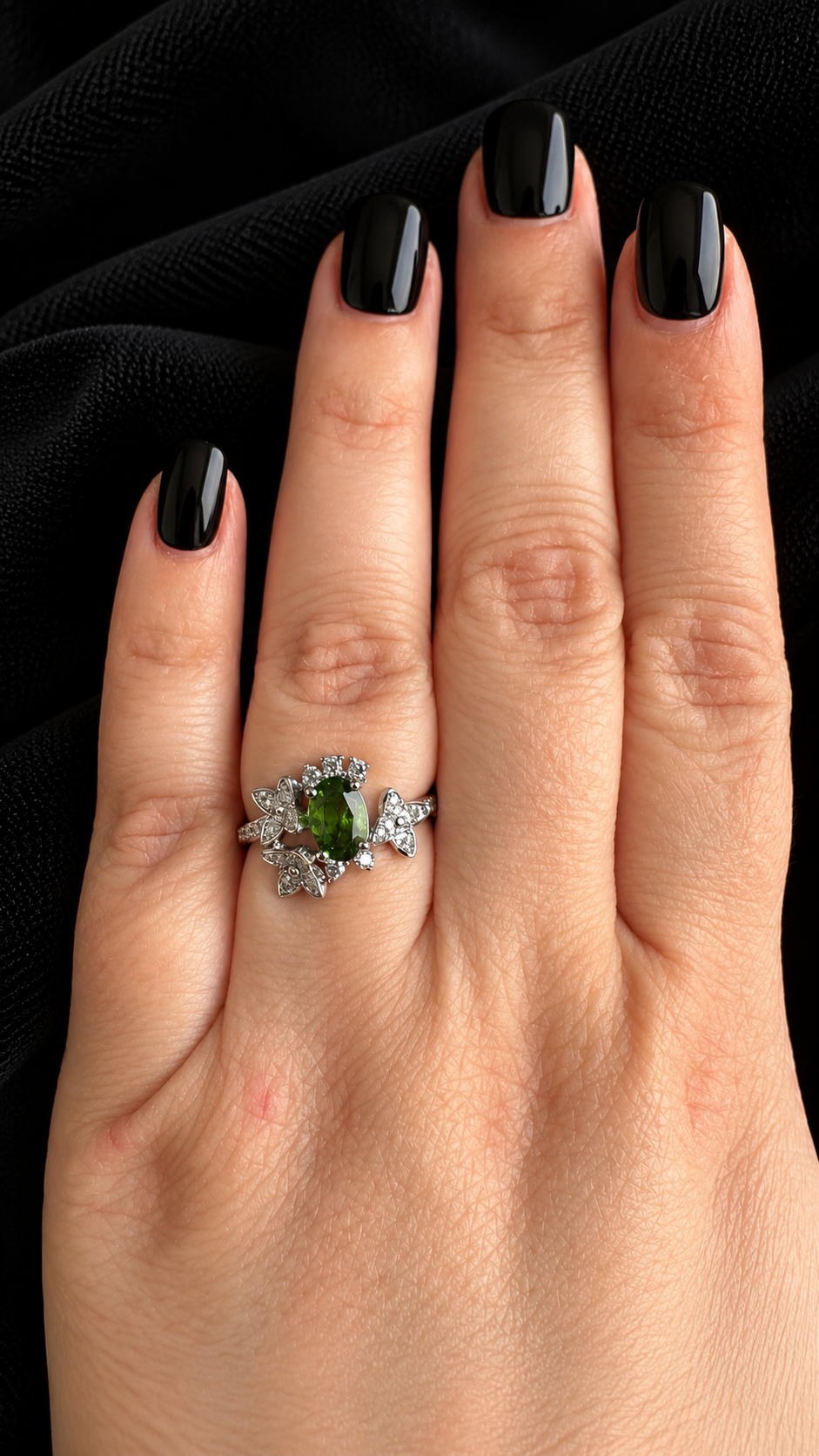 Bague diopside