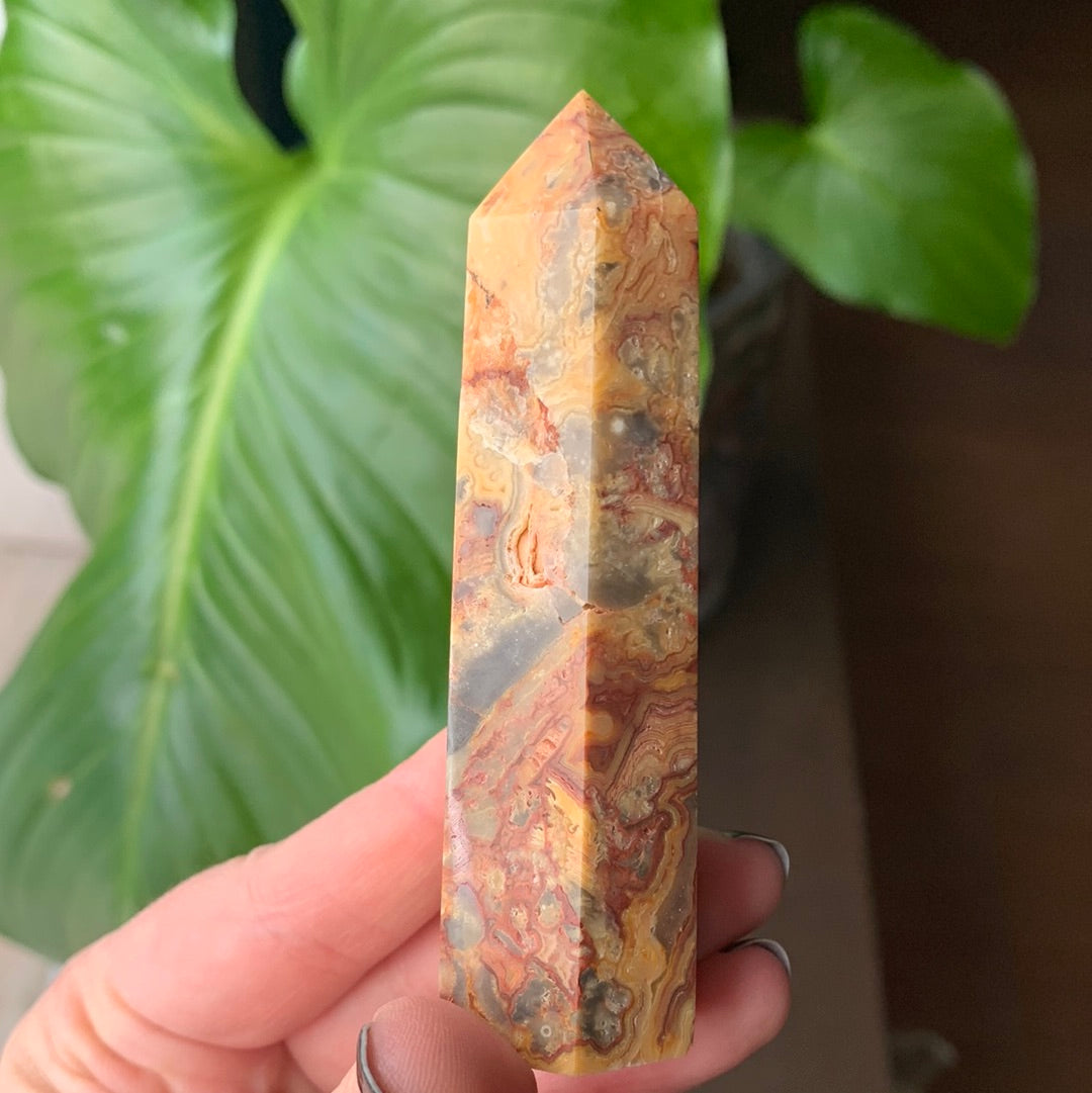 Crazy Lace Agate Tower
