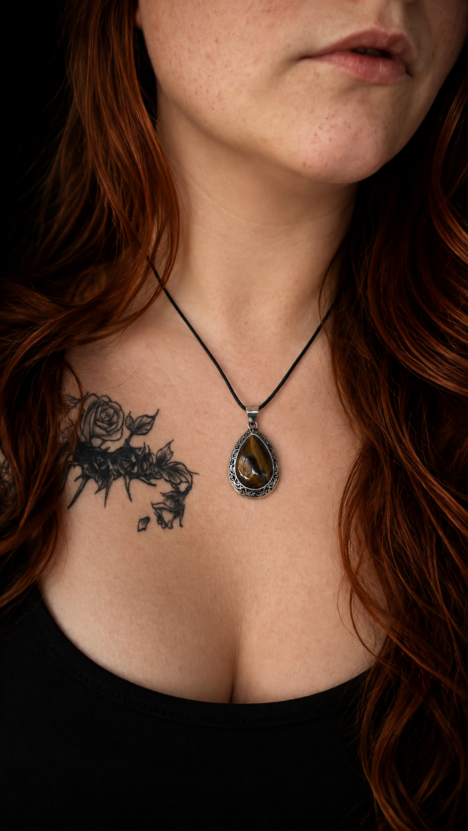 Pendentif œil de tigre