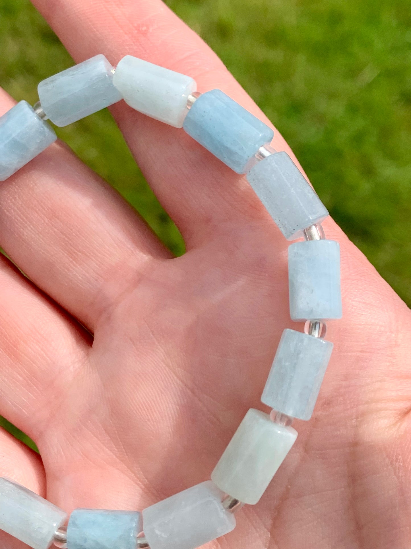 Pulsera de aguamarina