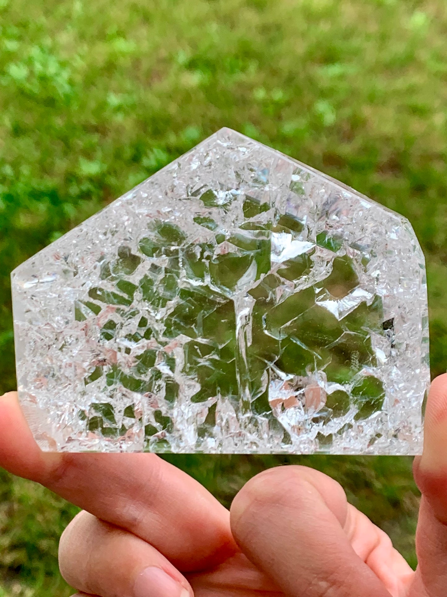 Cristal de roche craquelé 2