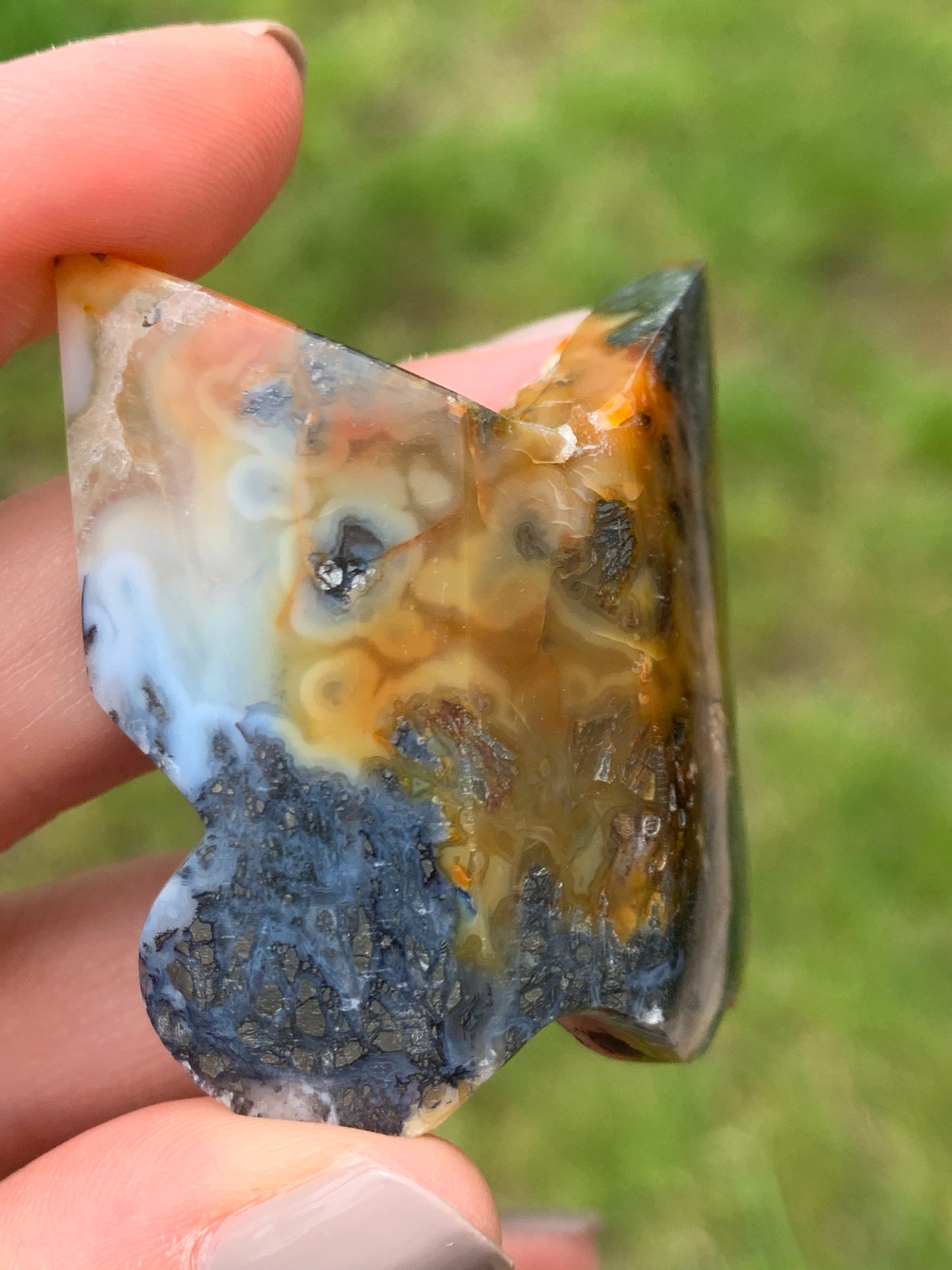 Mariposa de ágata de marcasita