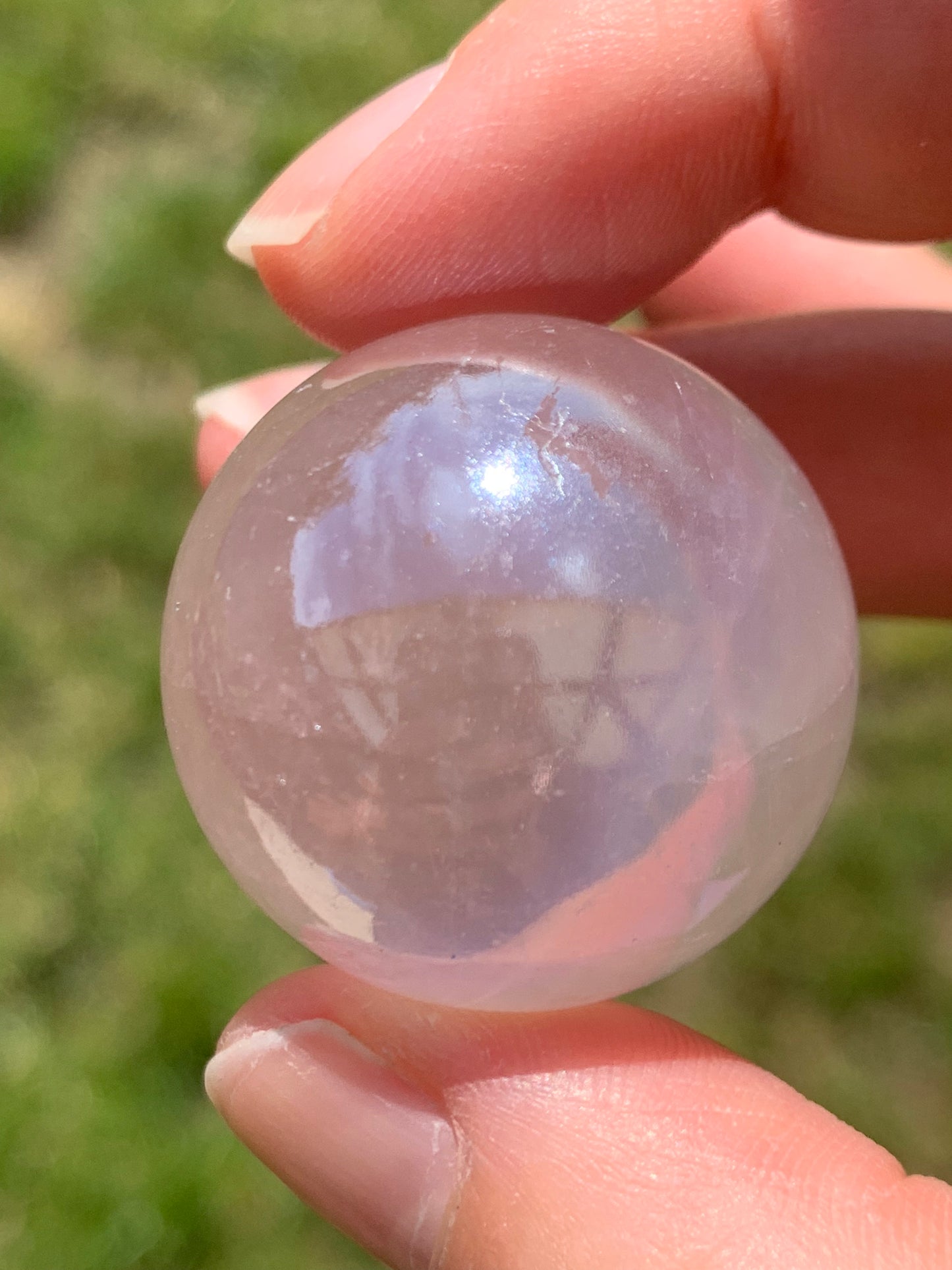 Aura Rose Quartz Sphere