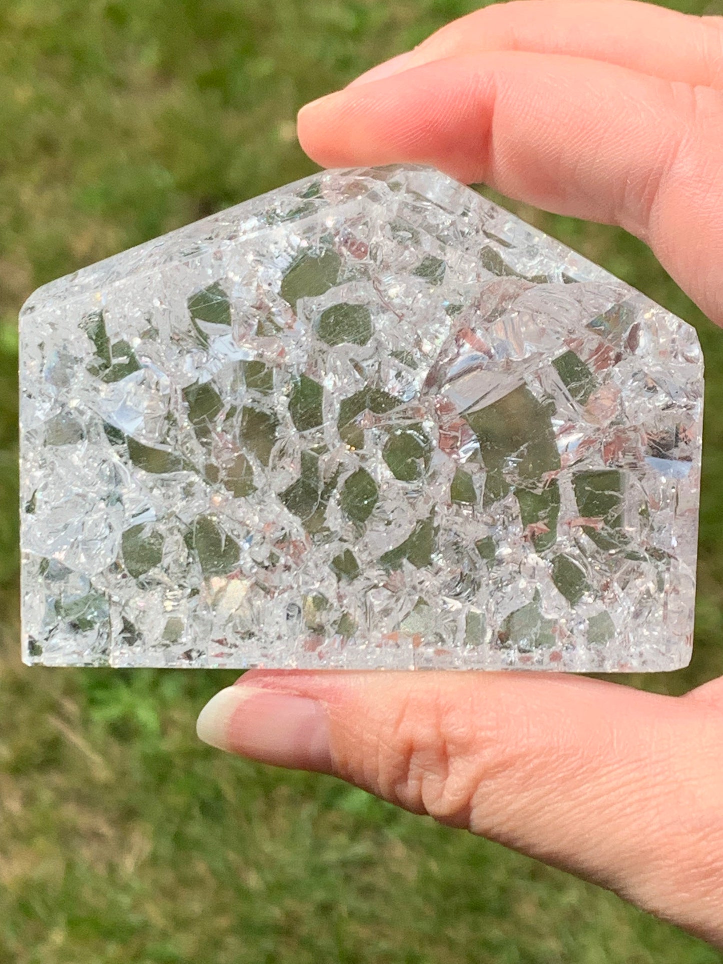 Cristal de roche craquelé 1