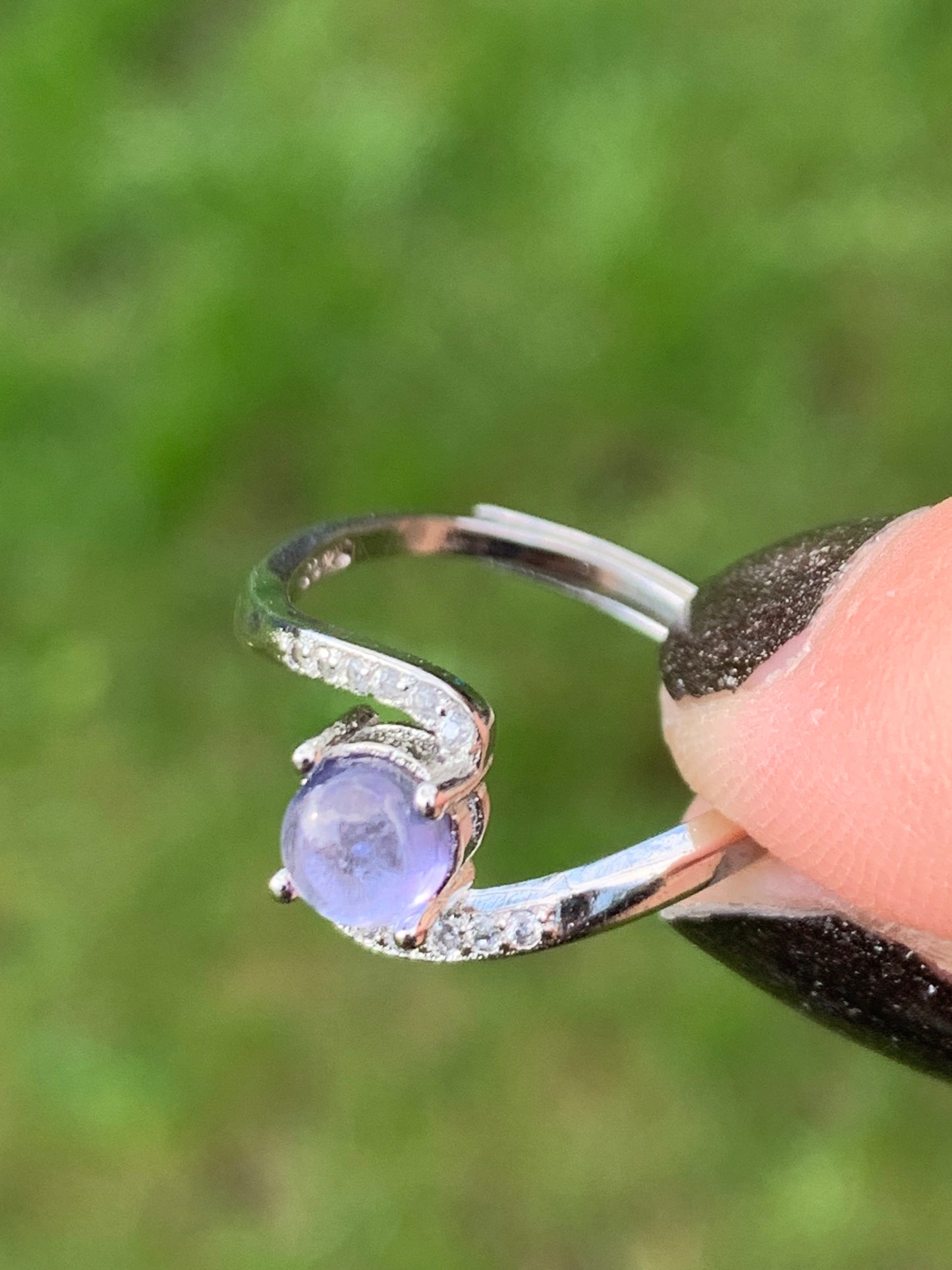 S925 silver tanzanite ring