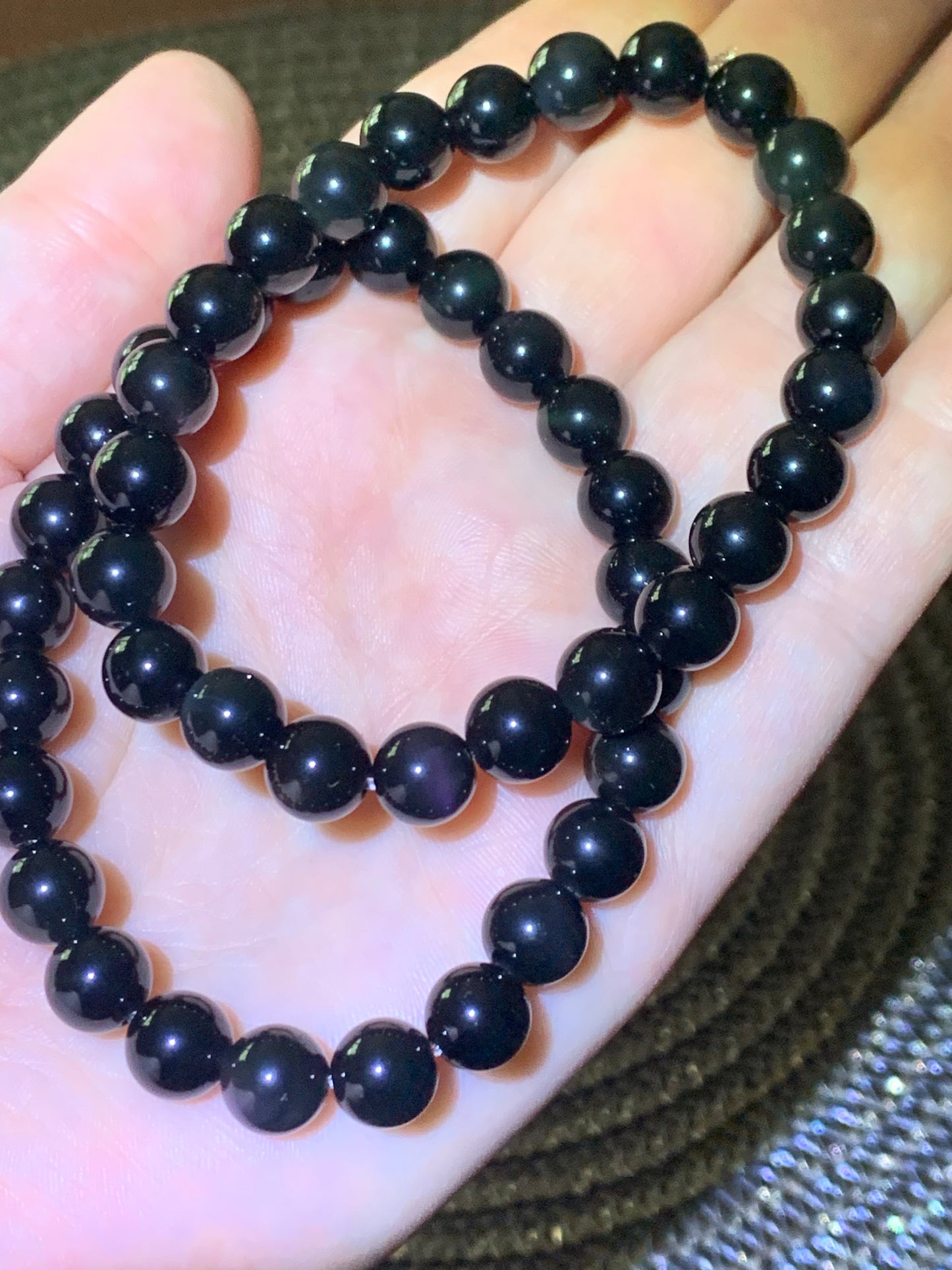 Pulsera de obsidiana de ojo celestial