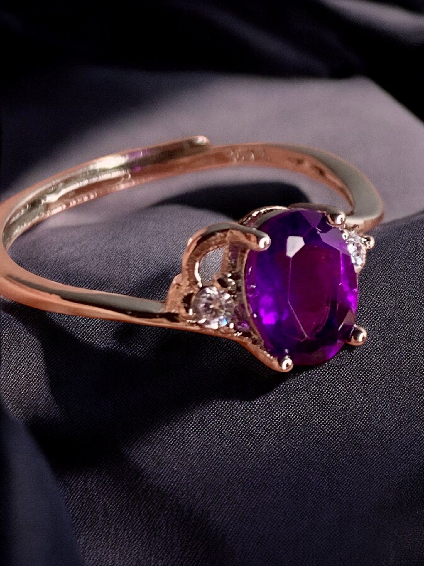 Anillo de amatista