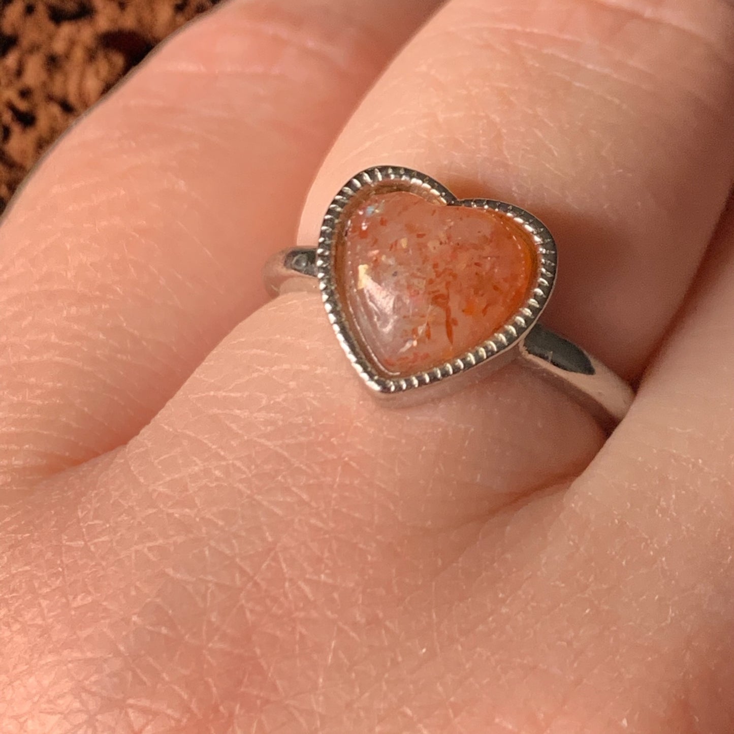 Sunstone ring
