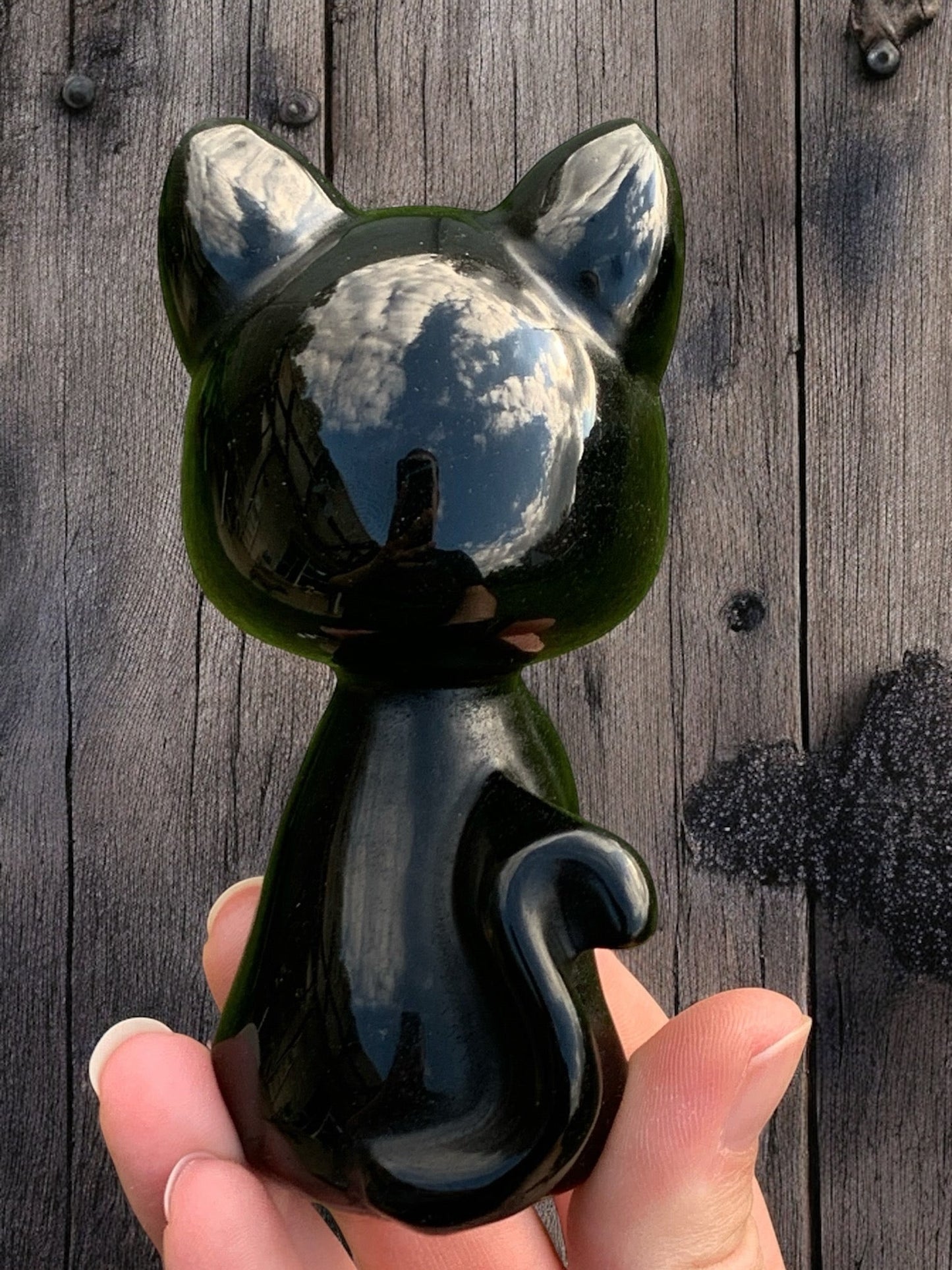 Black Obsidian Luna Cat