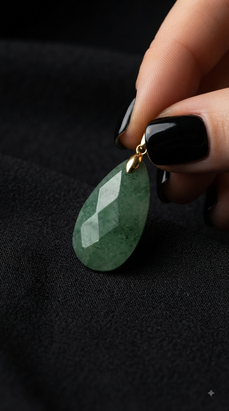 Pendentif aventurine verte