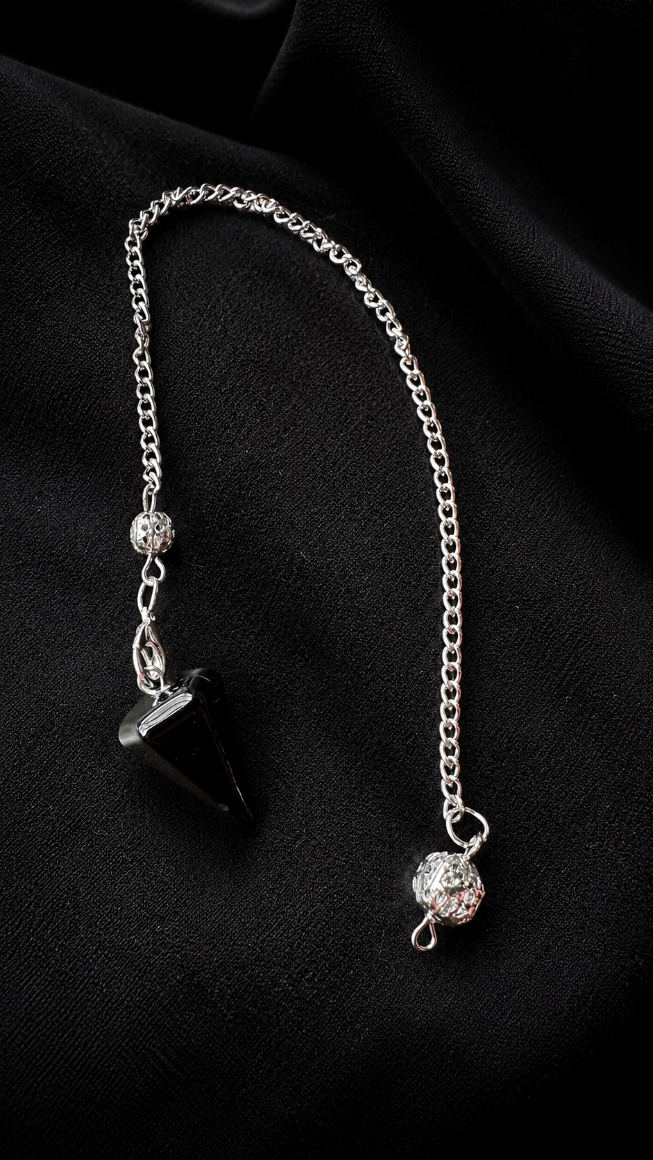 Pendule obsidienne noire