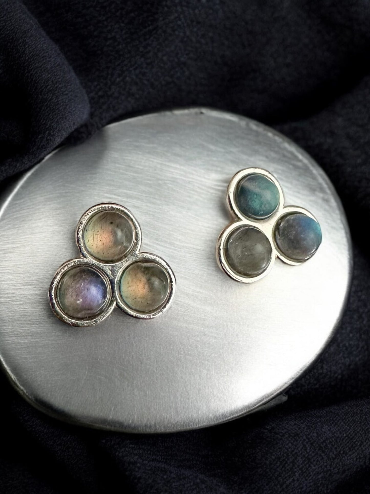 Boucles d’oreilles labradorite