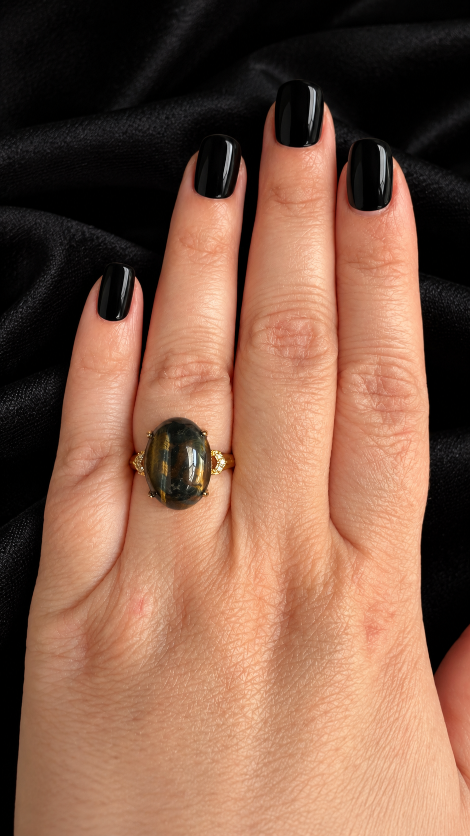 Bague œil de tigre