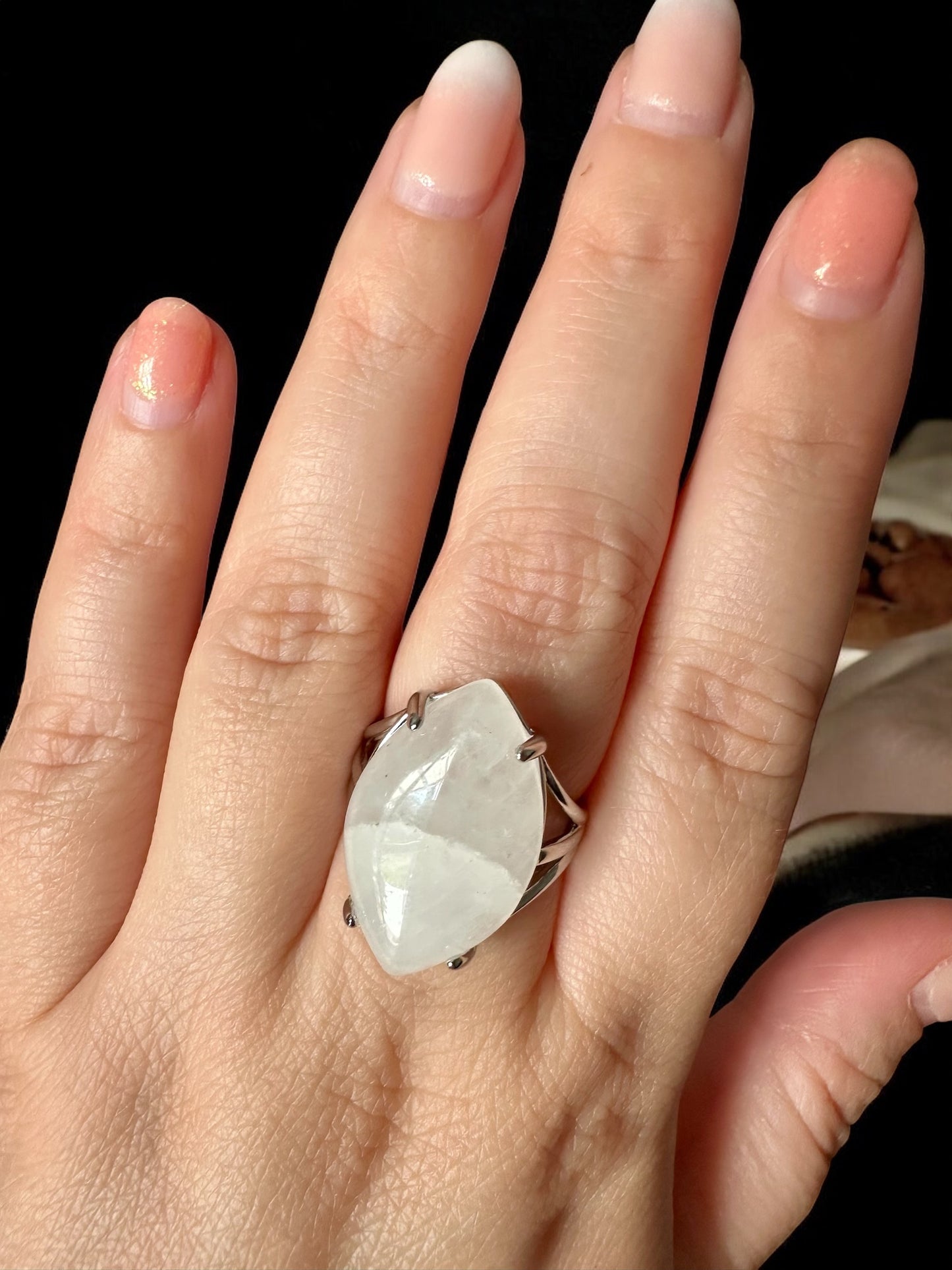 Bague cristal de roche