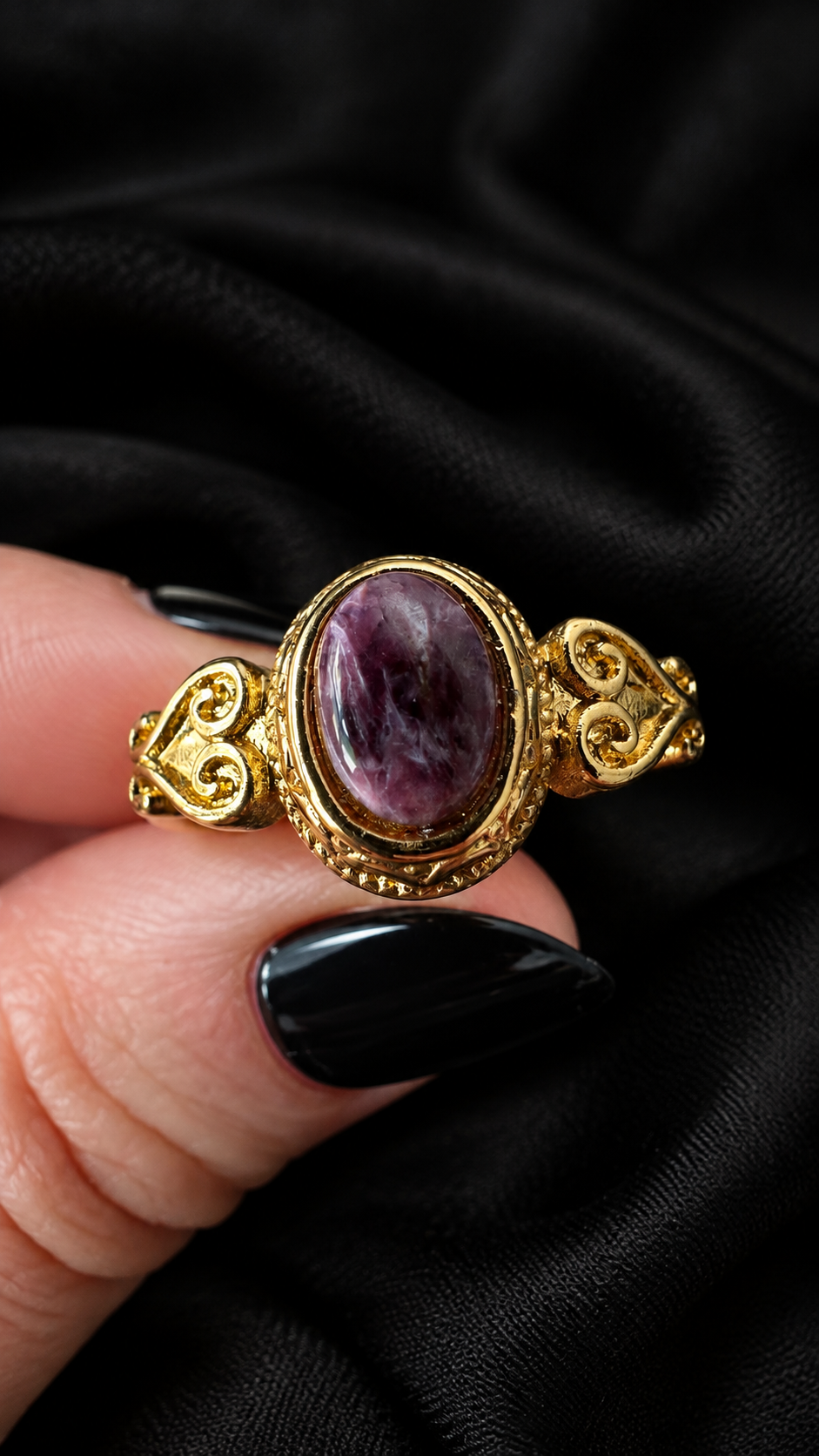 Bague Lépidolite