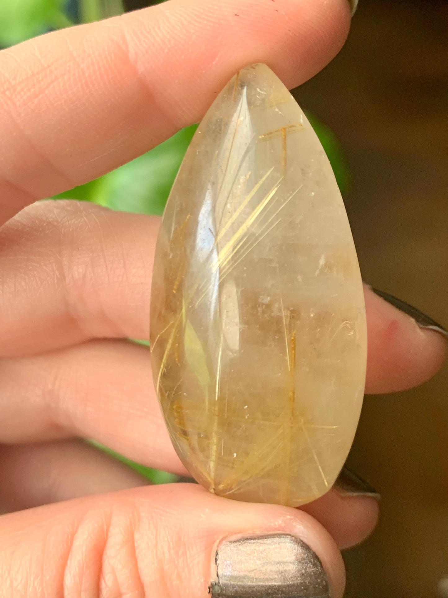 Quartz rutile doré