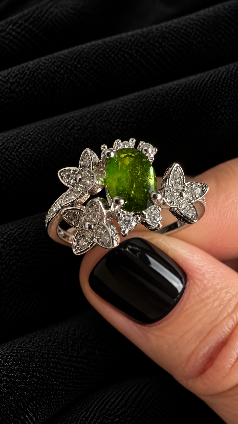 Bague diopside