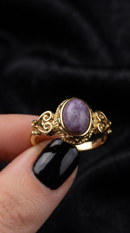 Bague charoite