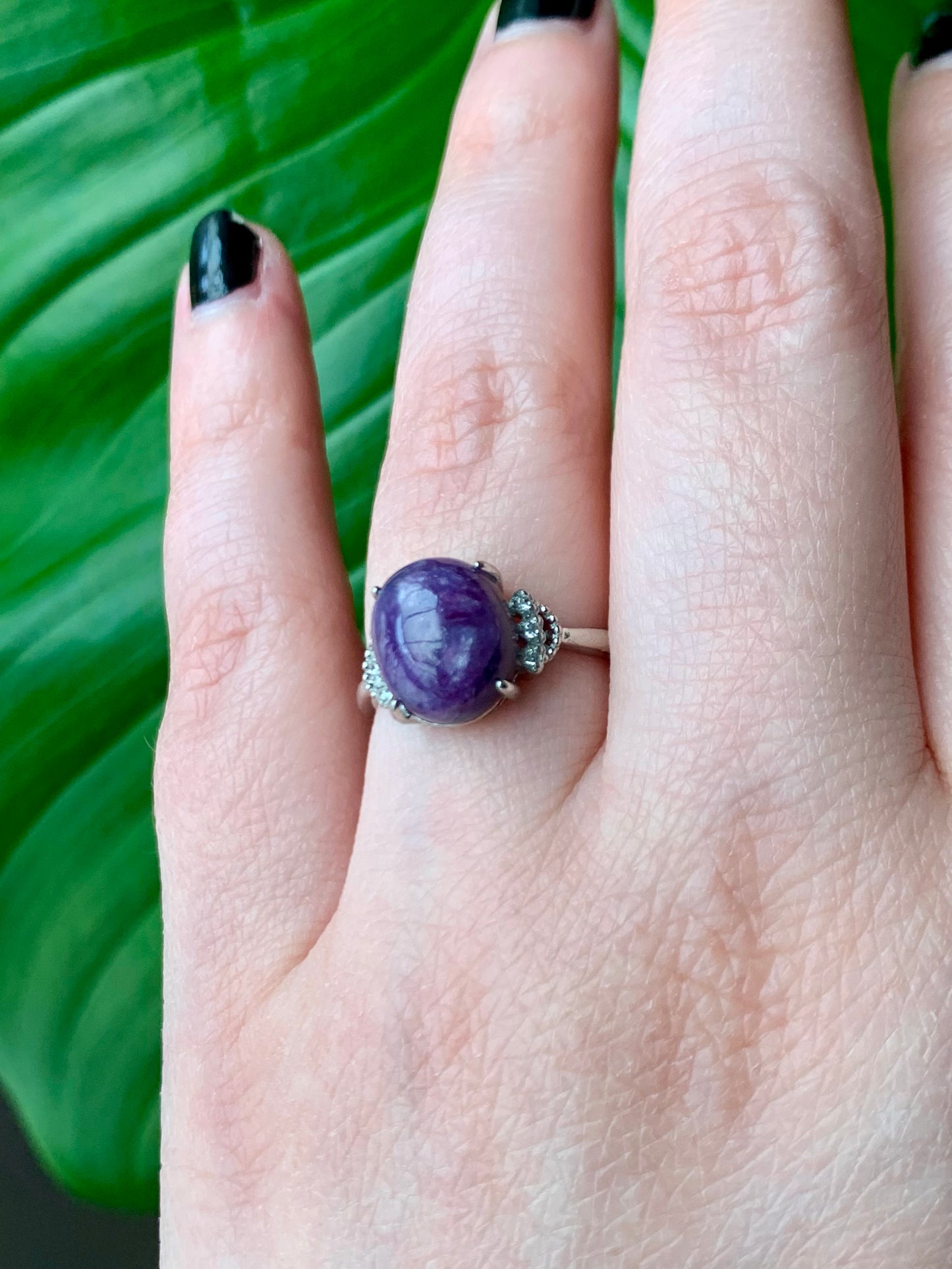 Bague charoite 1