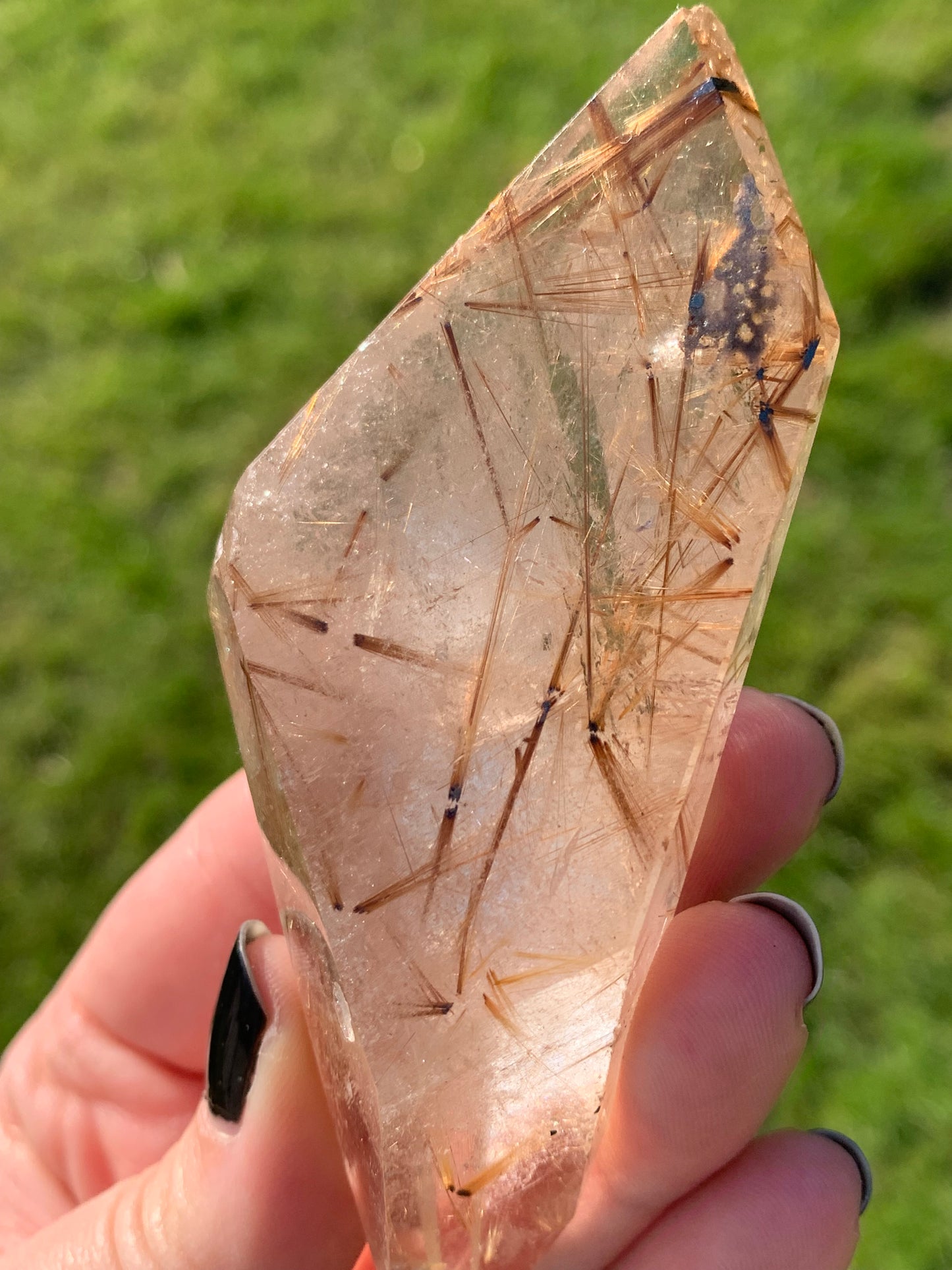 Quartz rutile doré