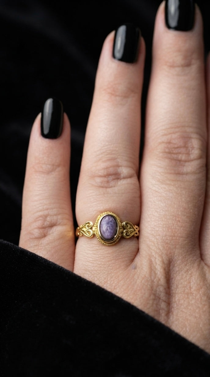 Bague charoite
