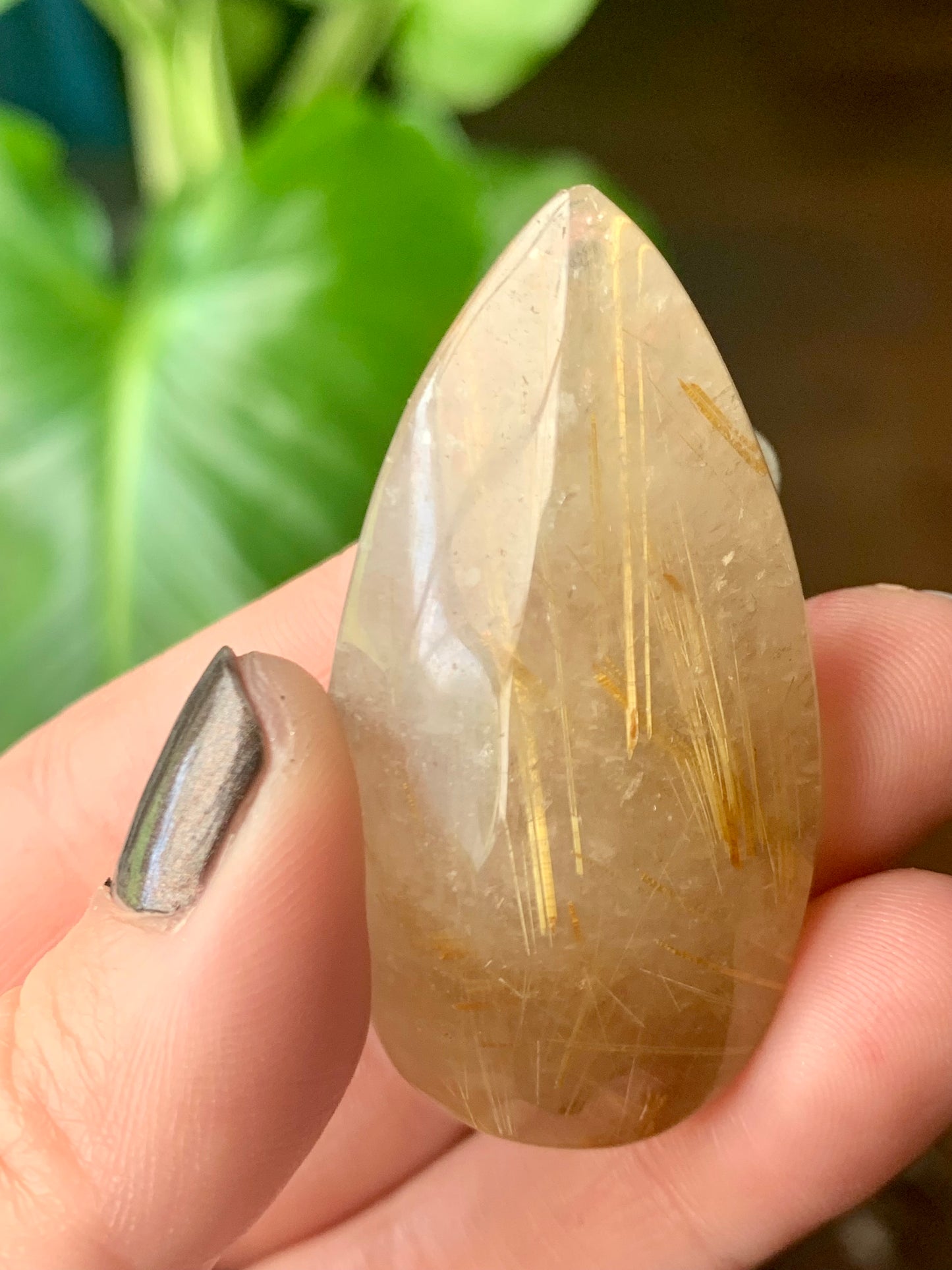 Quartz rutile doré