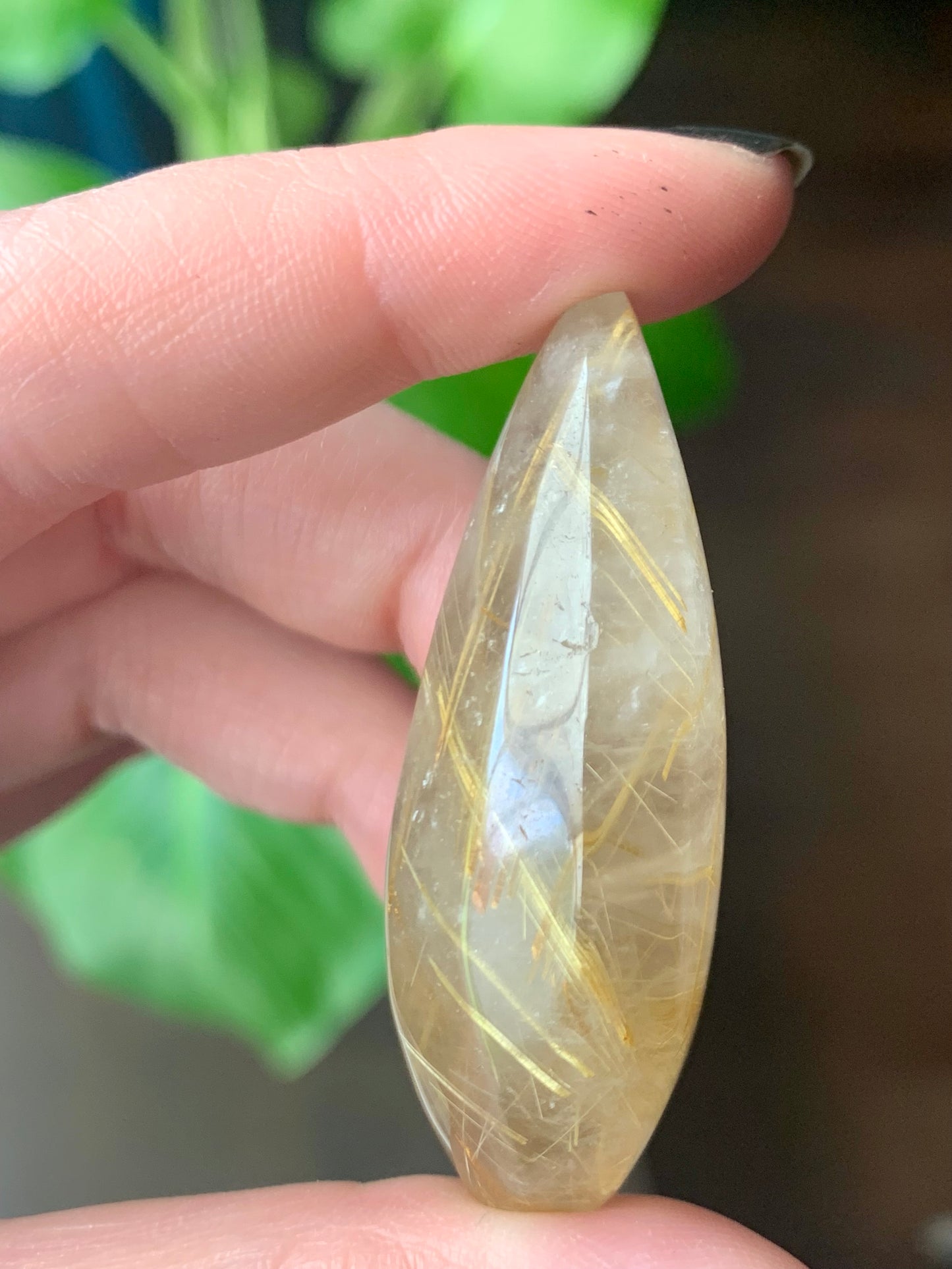 Quartz rutile doré