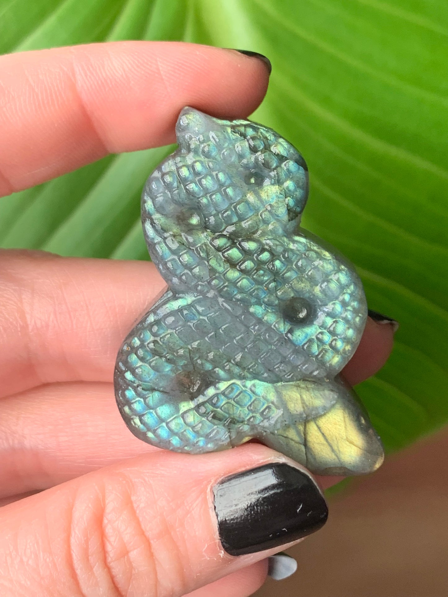 Serpent en labradorite