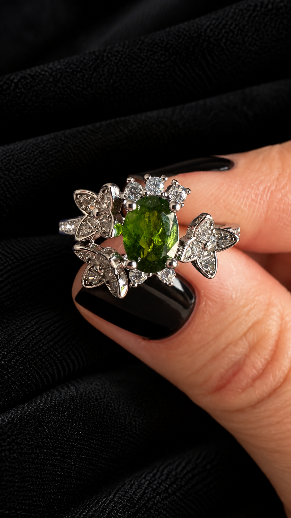 Bague diopside