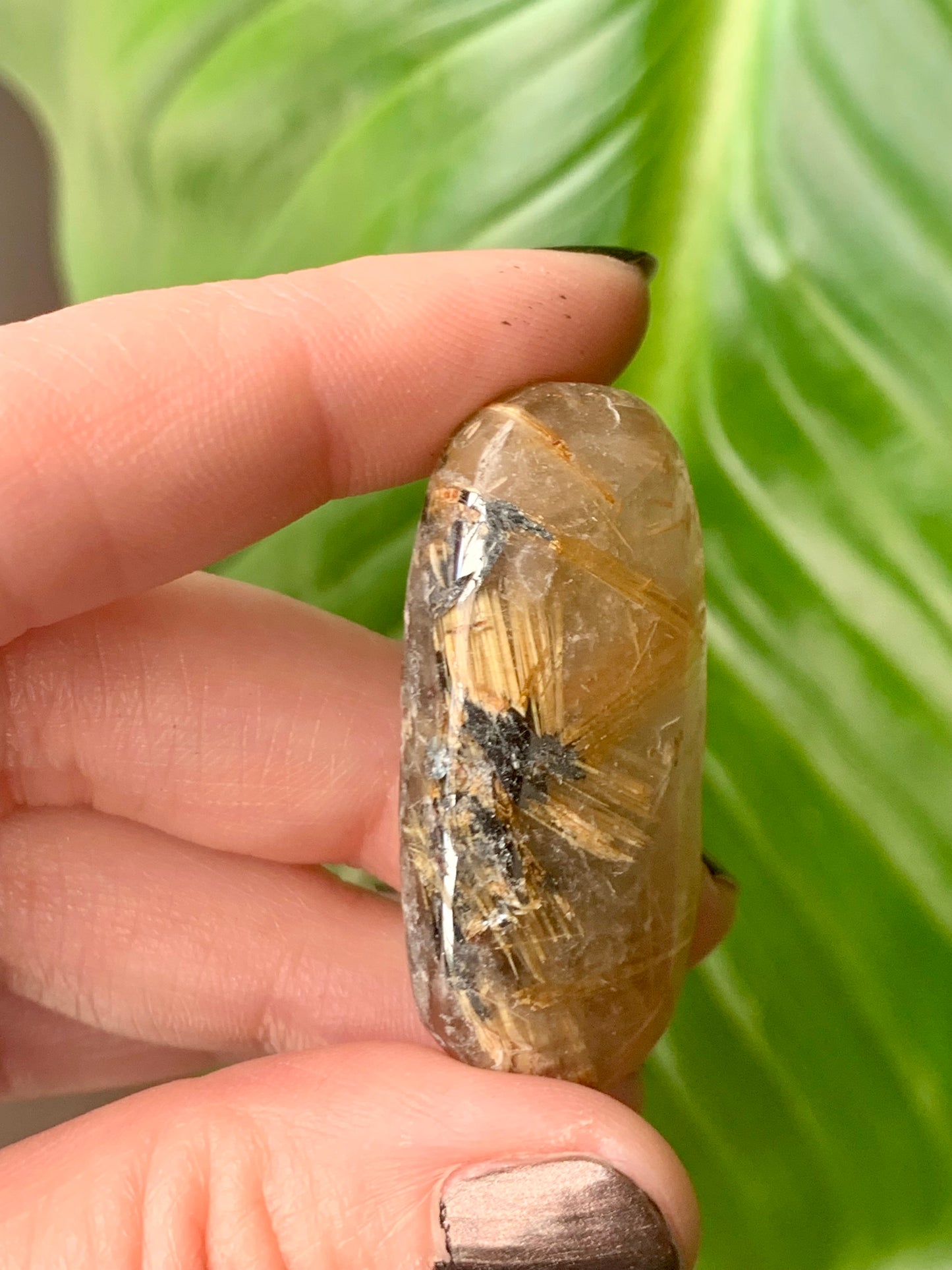 Quartz rutile doré