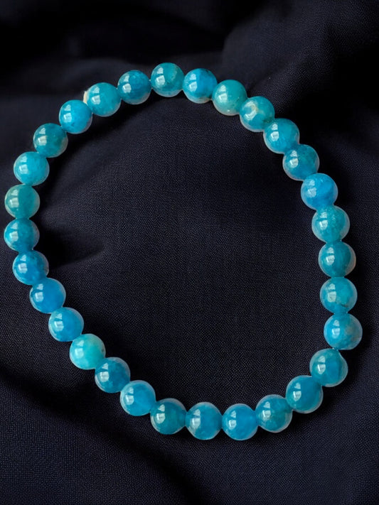 Bracelet apatite 6mm