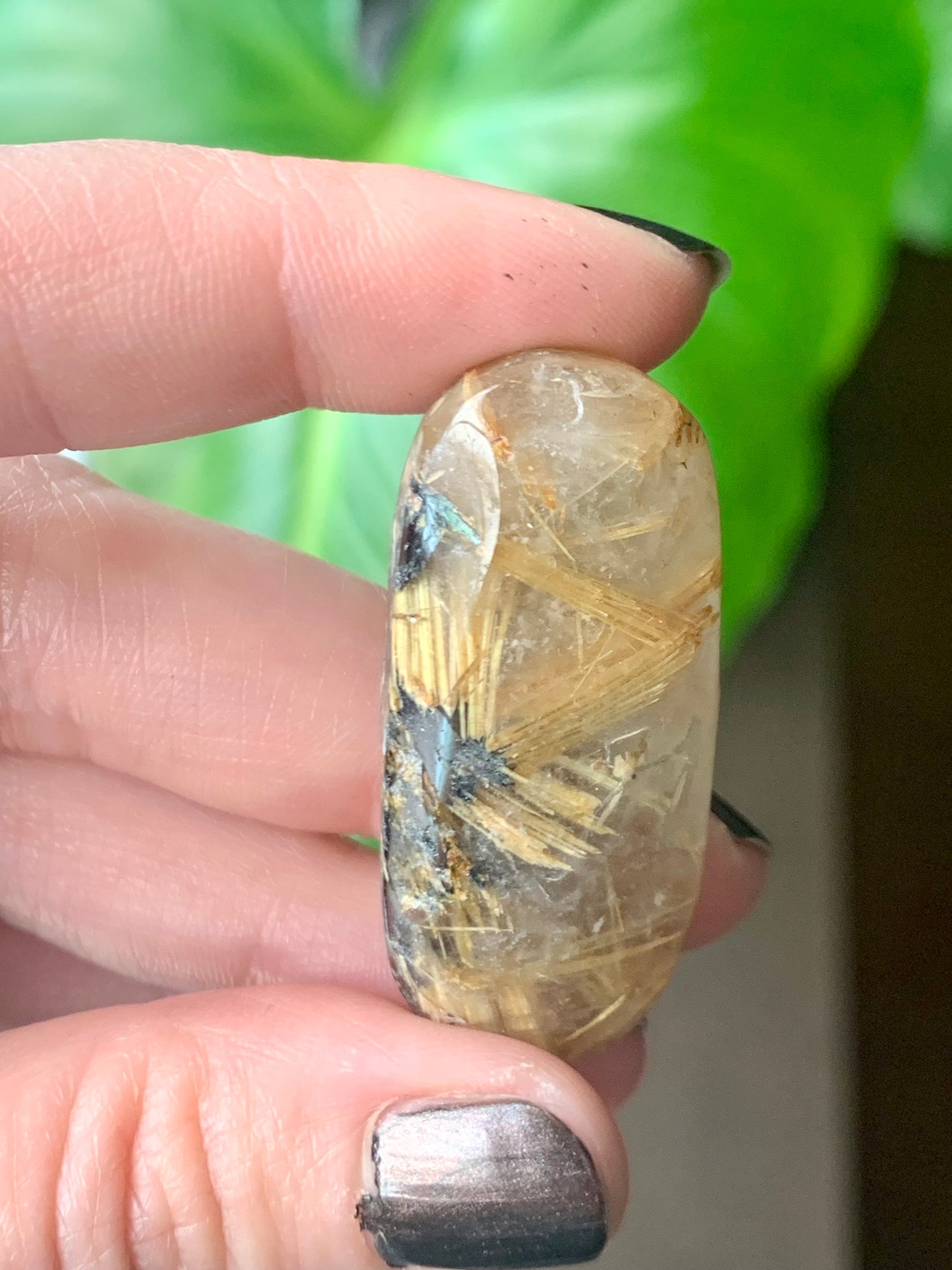 Quartz rutile doré