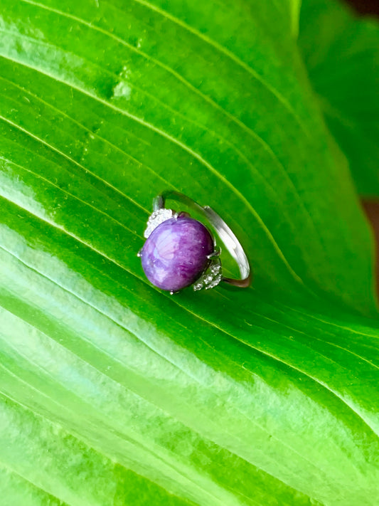 Bague charoite 1