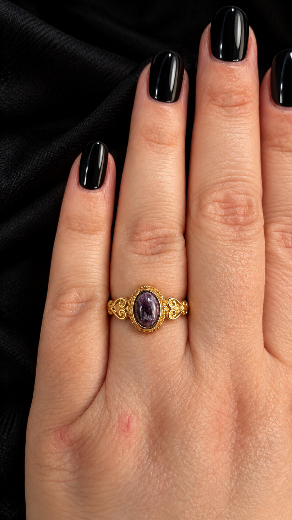 Bague Lépidolite