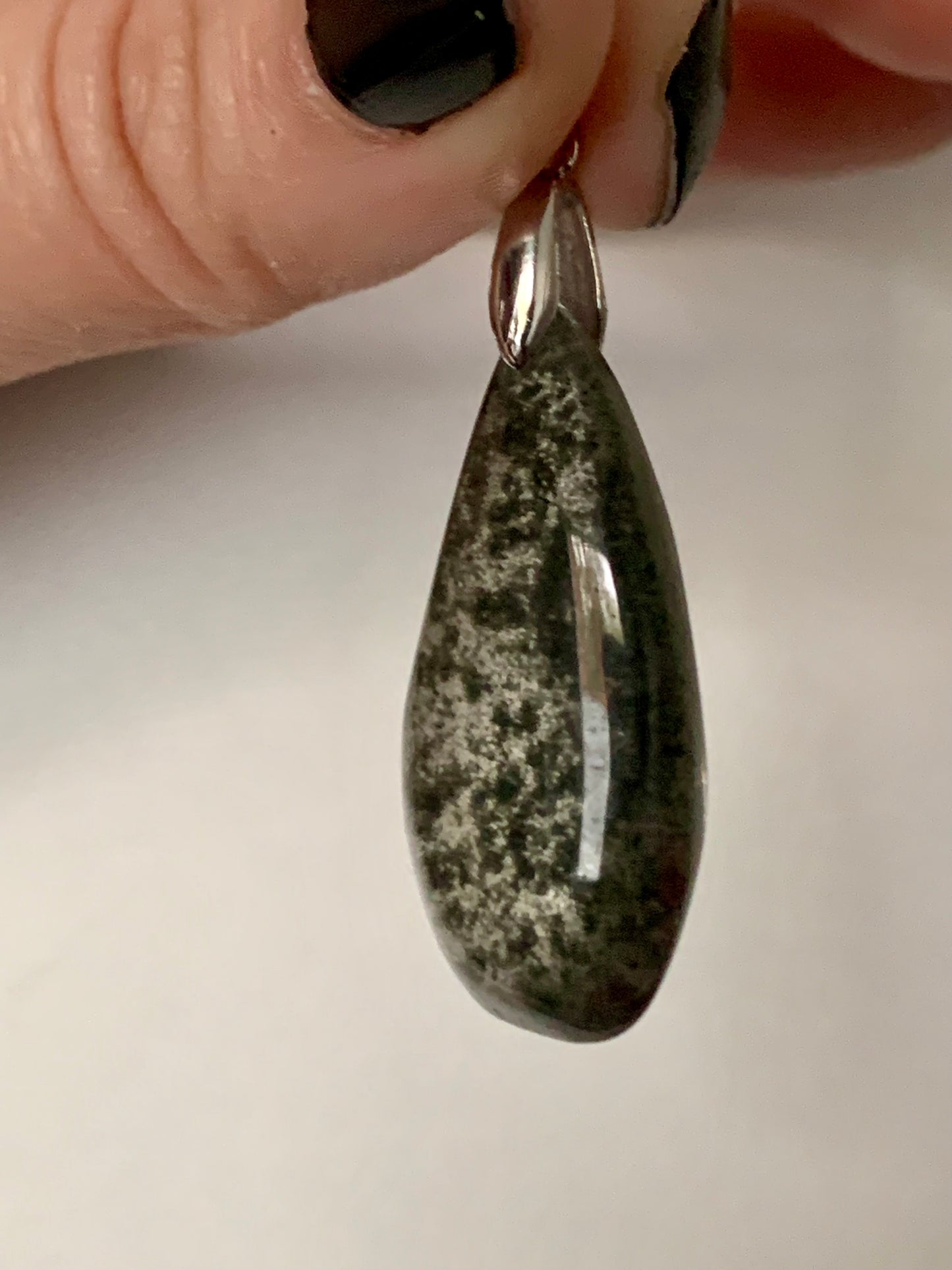 Pendentif en quartz jardin / Lodolite