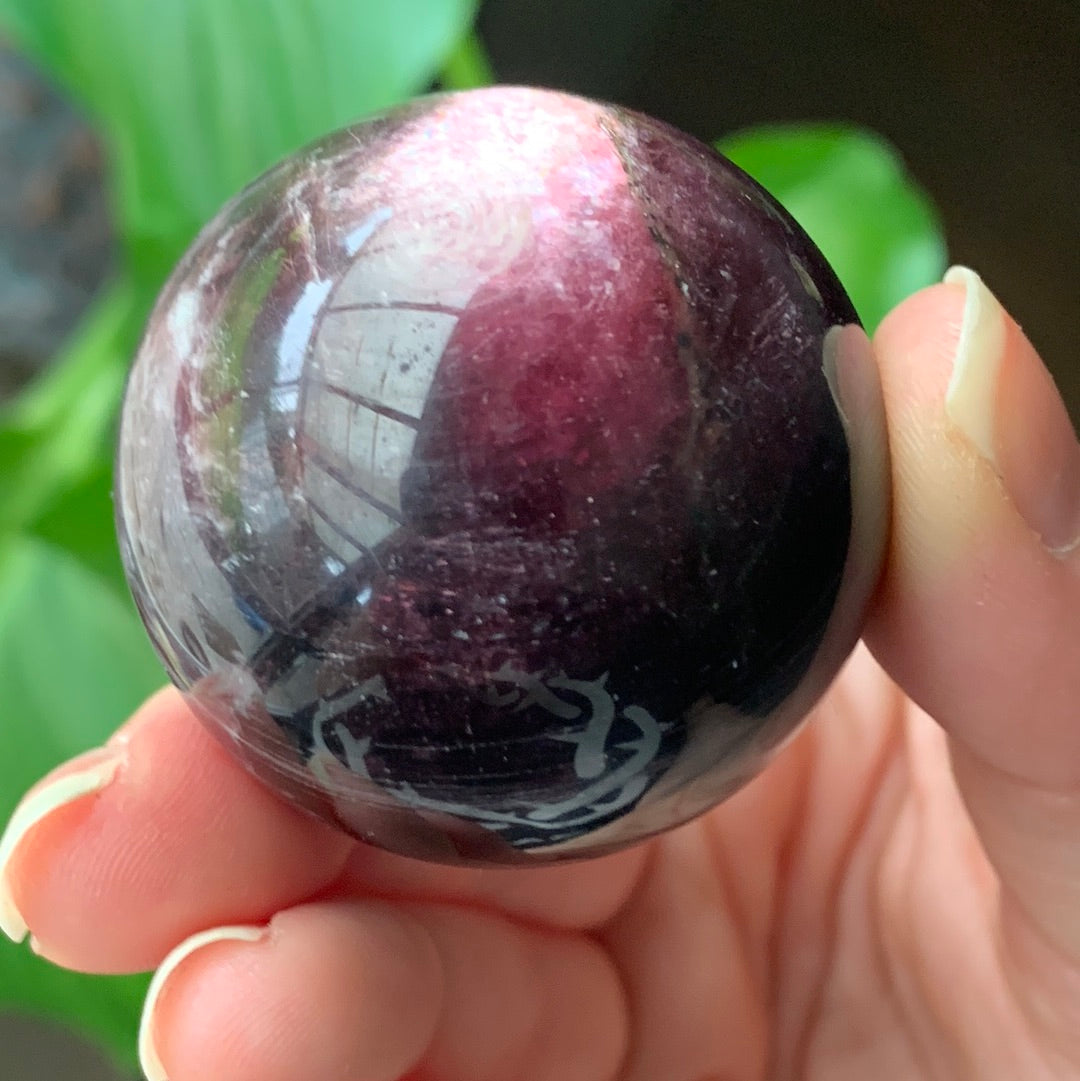 Sphere Lepidolite Gemme