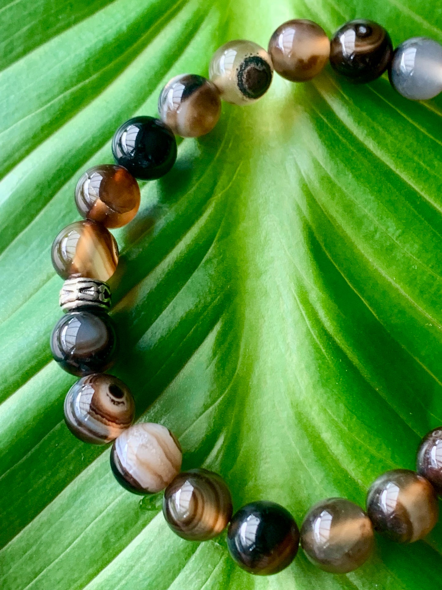 Bracelet en Agate rayée