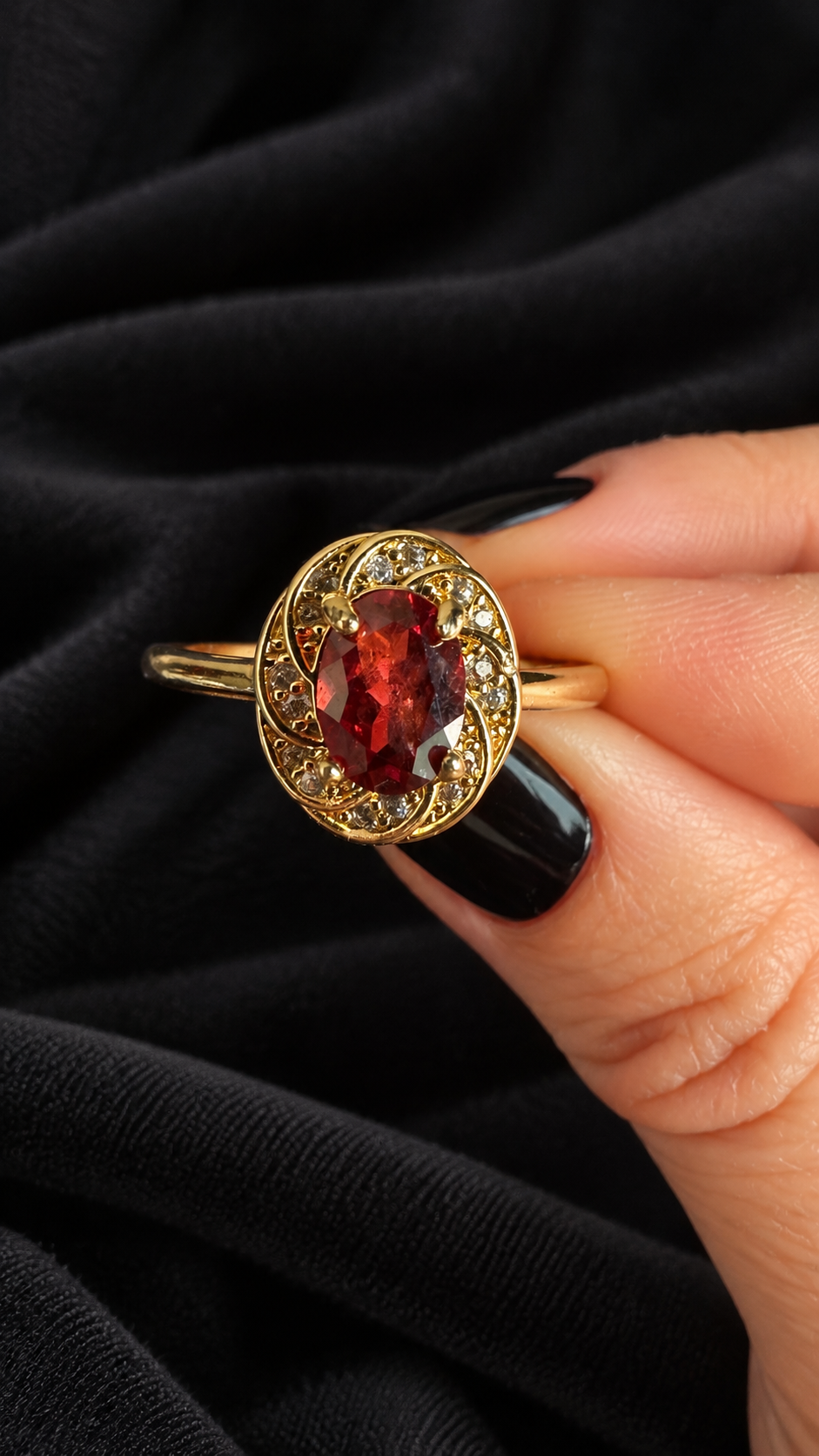 Bague grenat