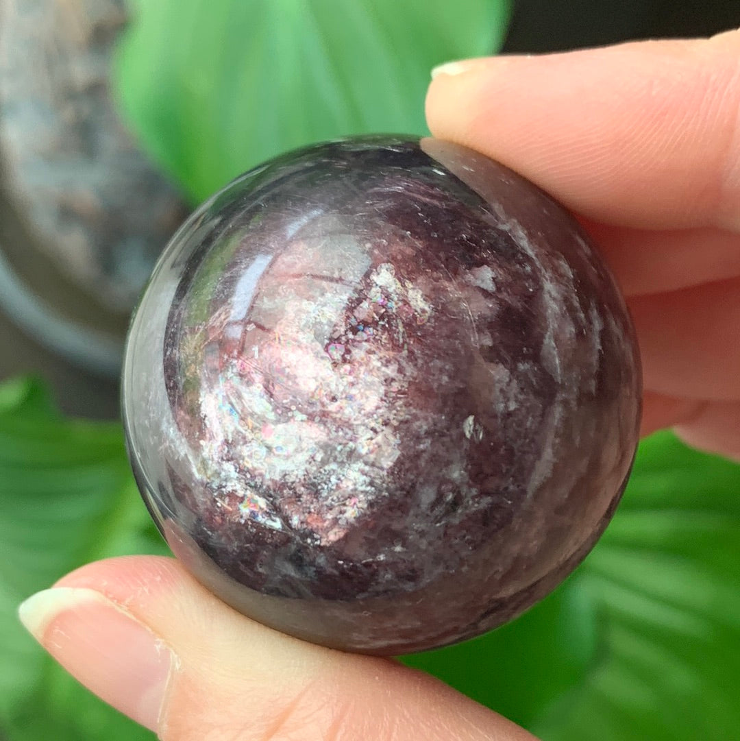 Sphere Lepidolite Gemme