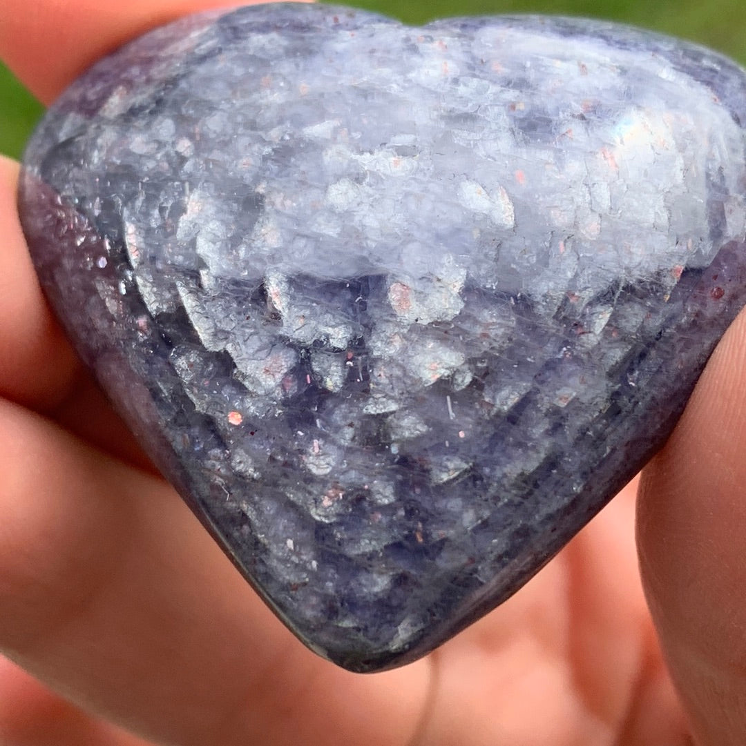 Coeur cordiérite (iolite) 1