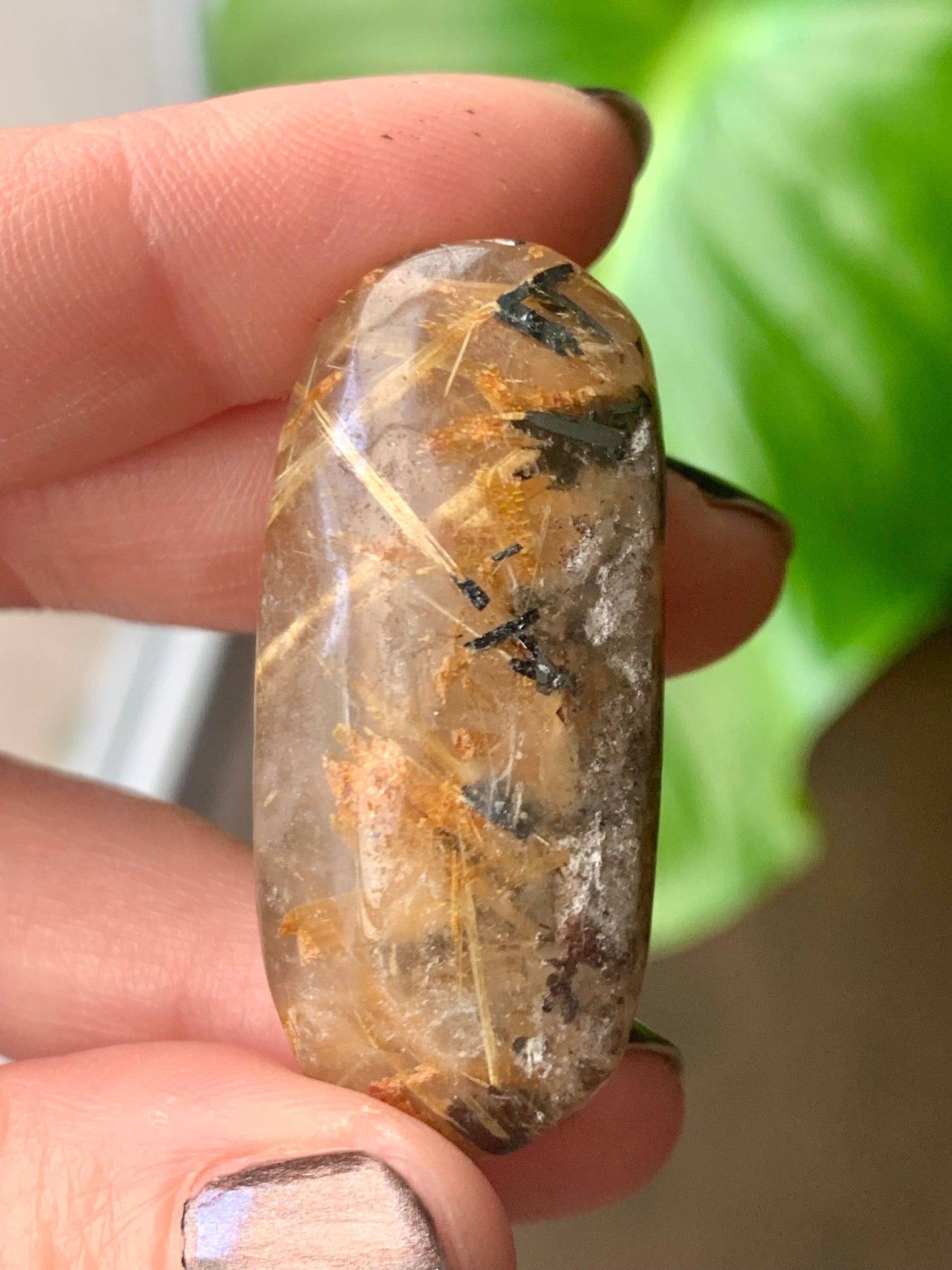 Quartz rutile doré