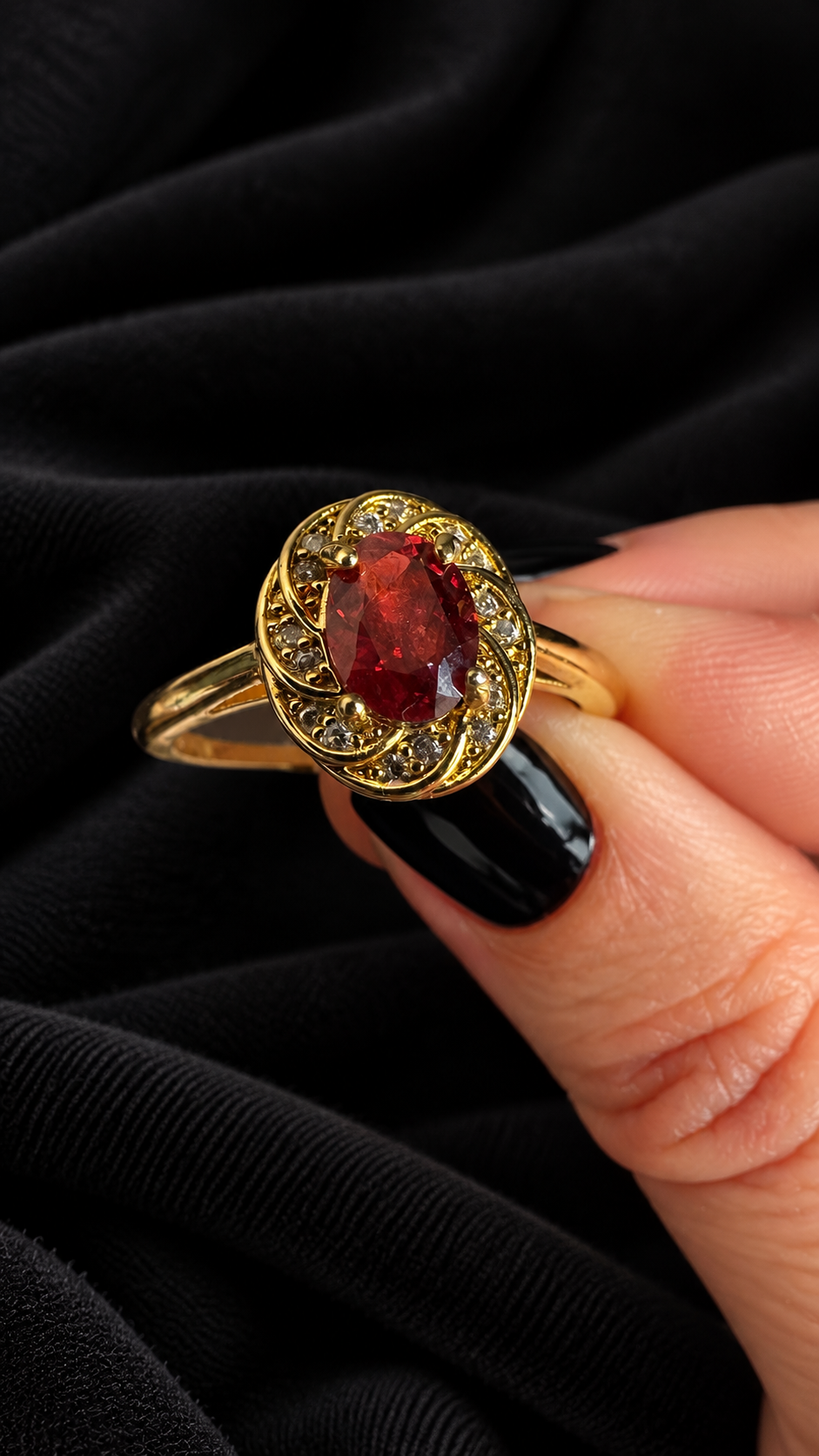 Bague grenat