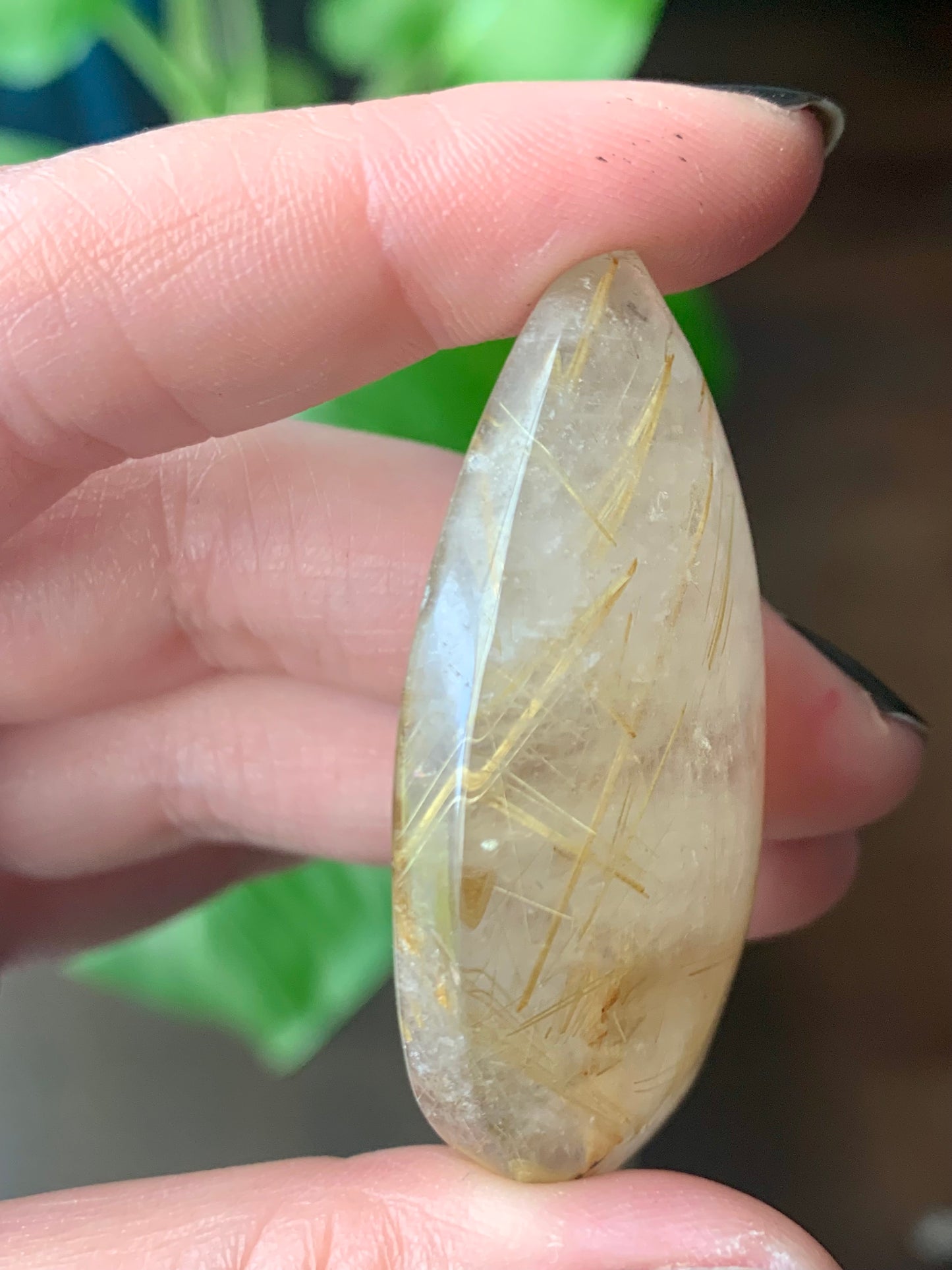 Quartz rutile doré