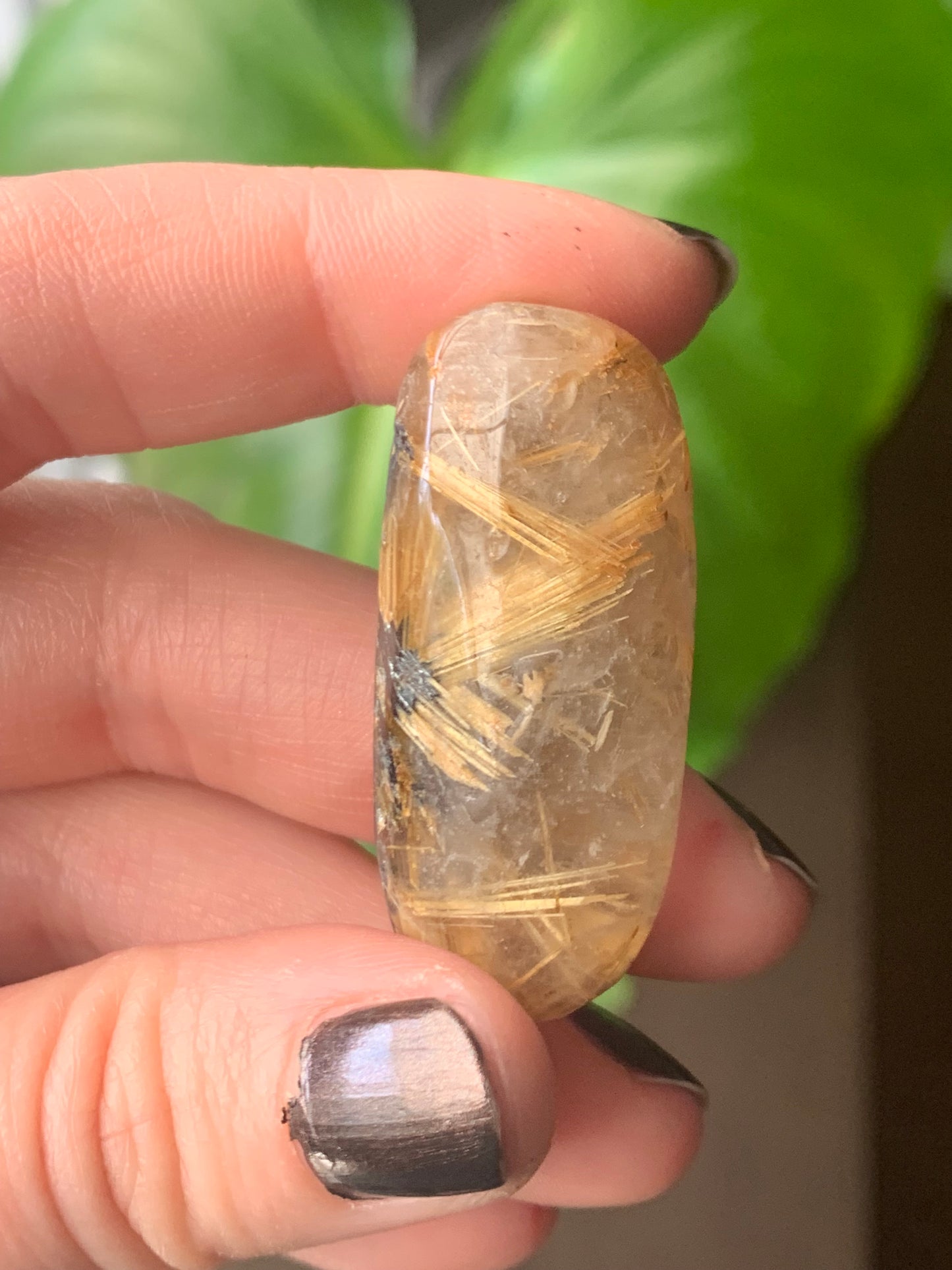 Quartz rutile doré