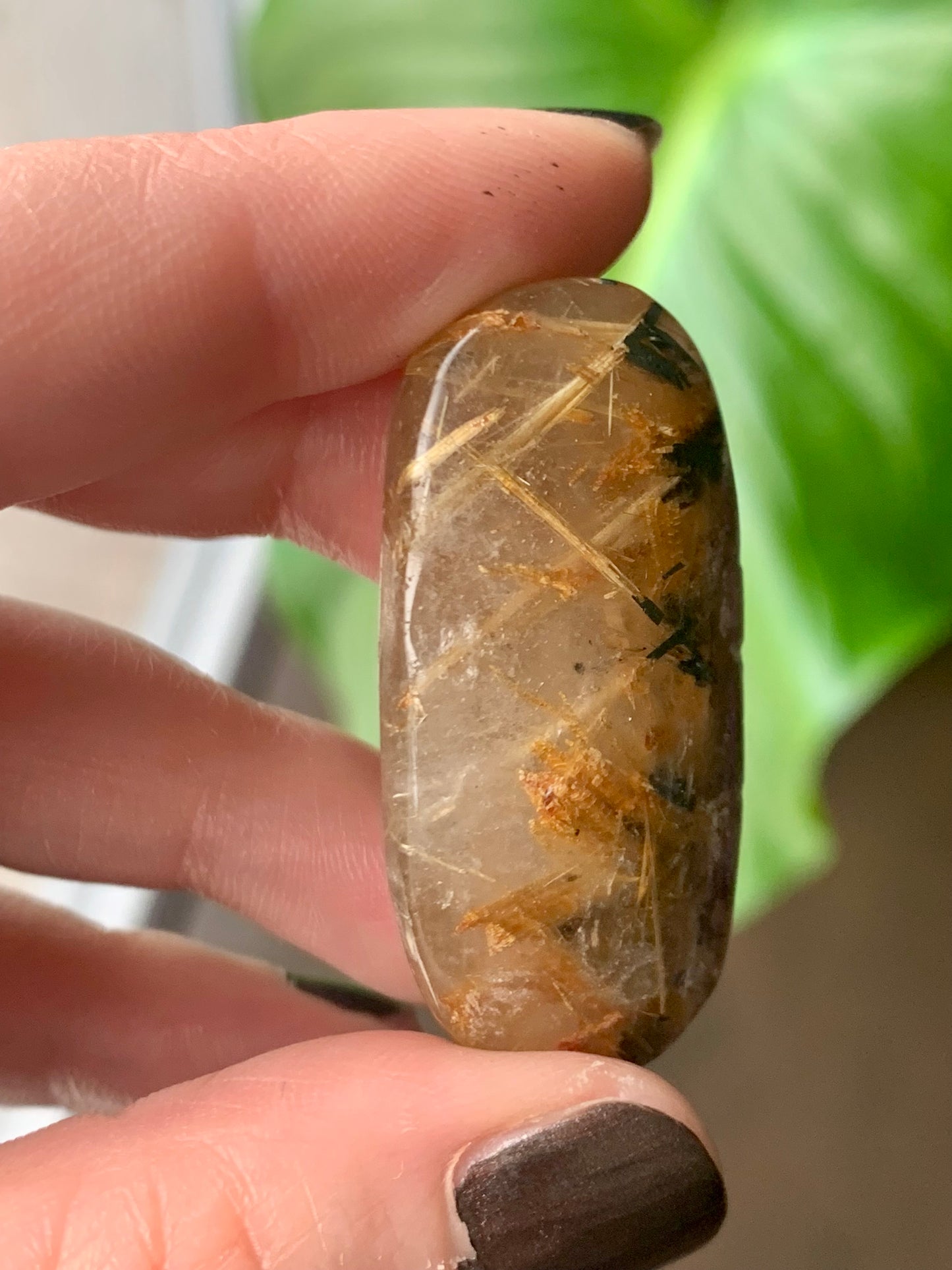 Quartz rutile doré