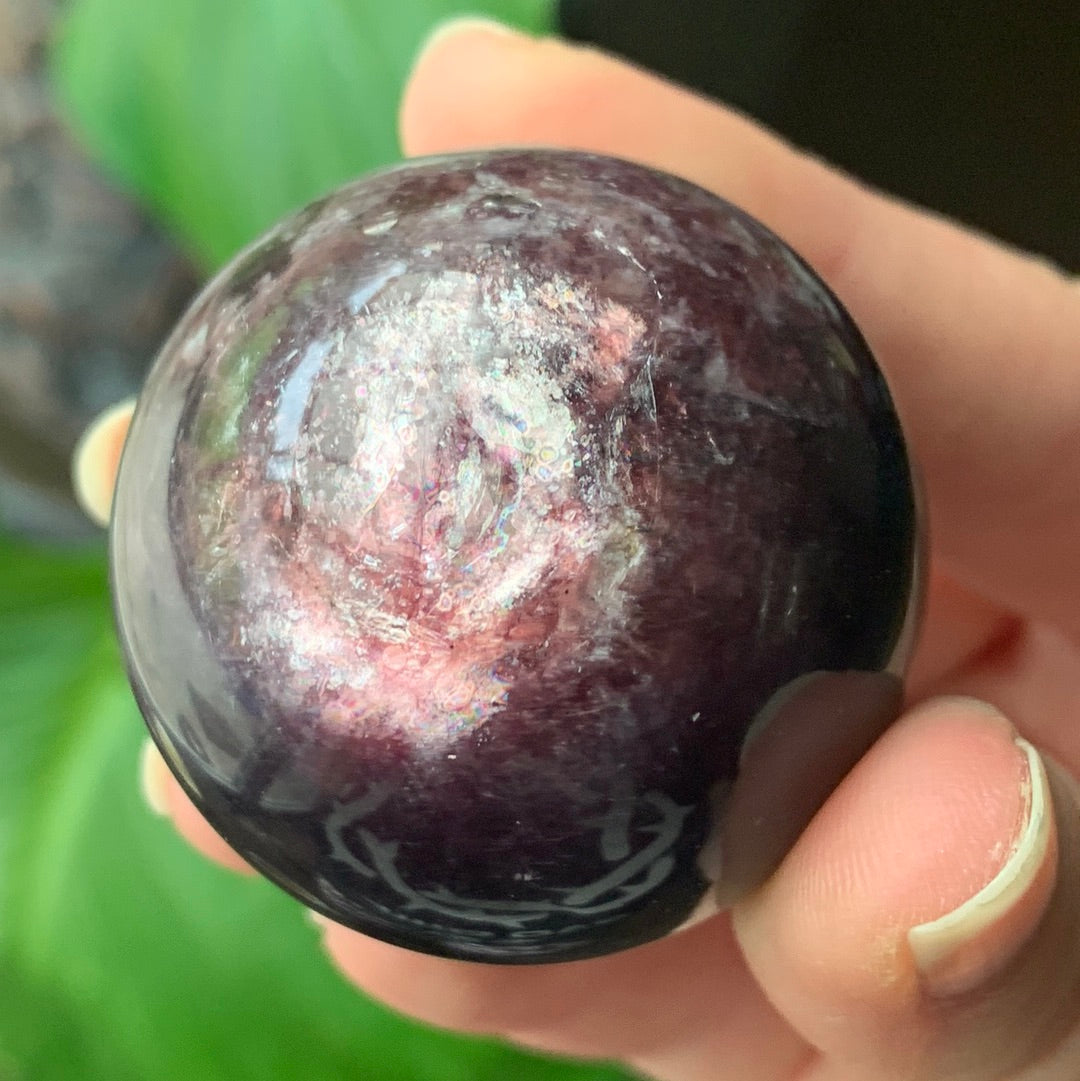 Sphere Lepidolite Gemme