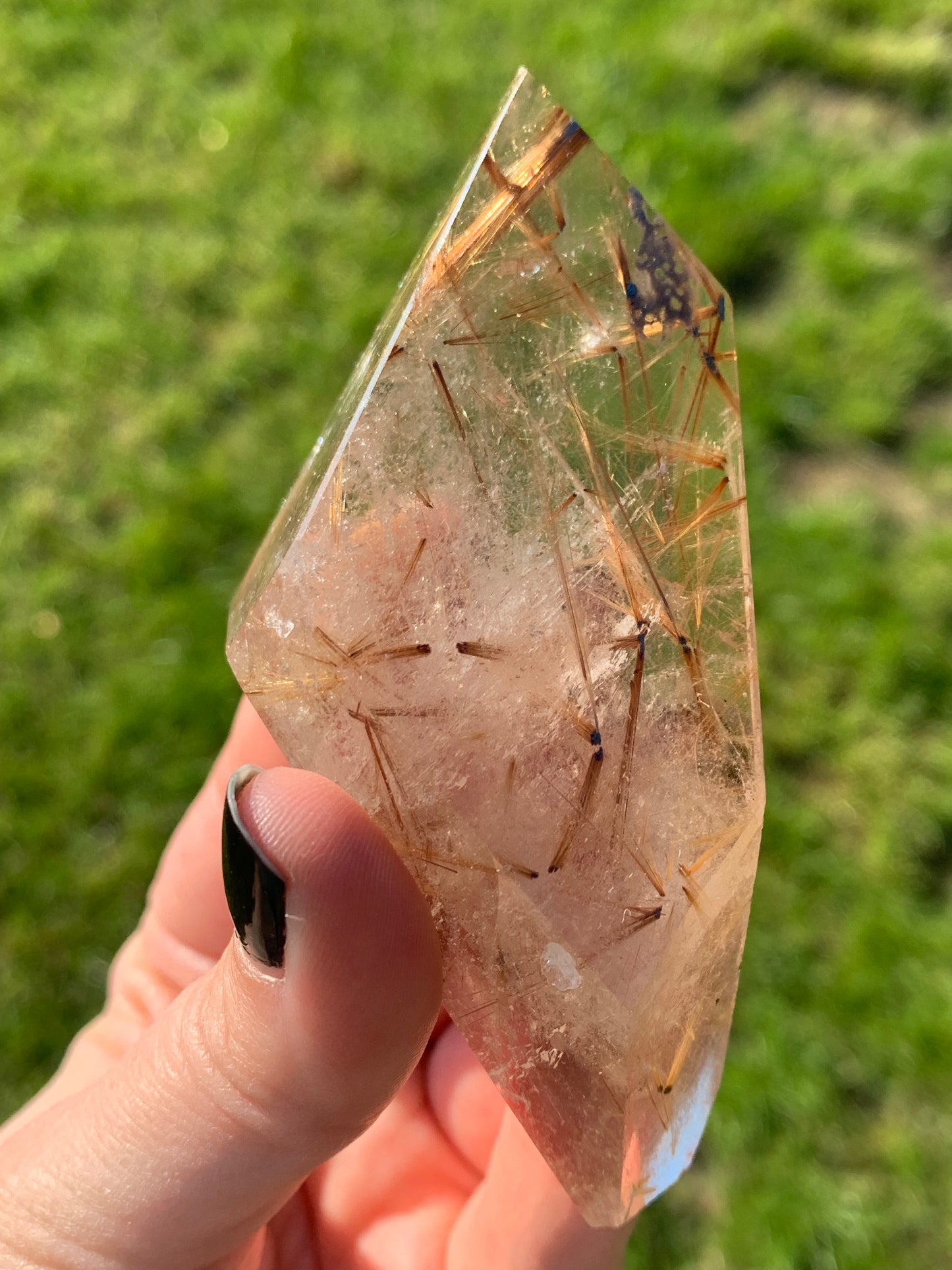 Quartz rutile doré