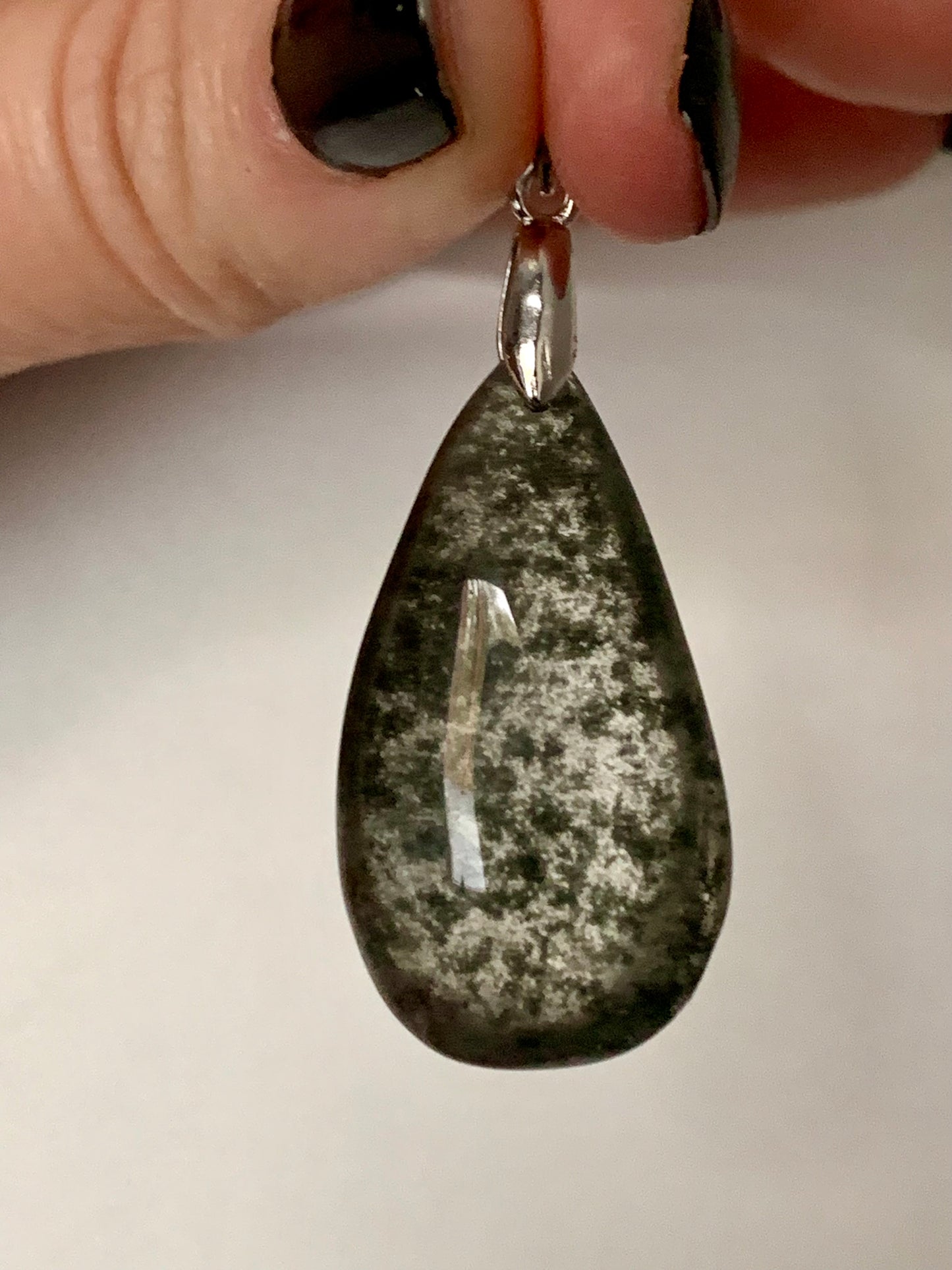 Pendentif en quartz jardin / Lodolite